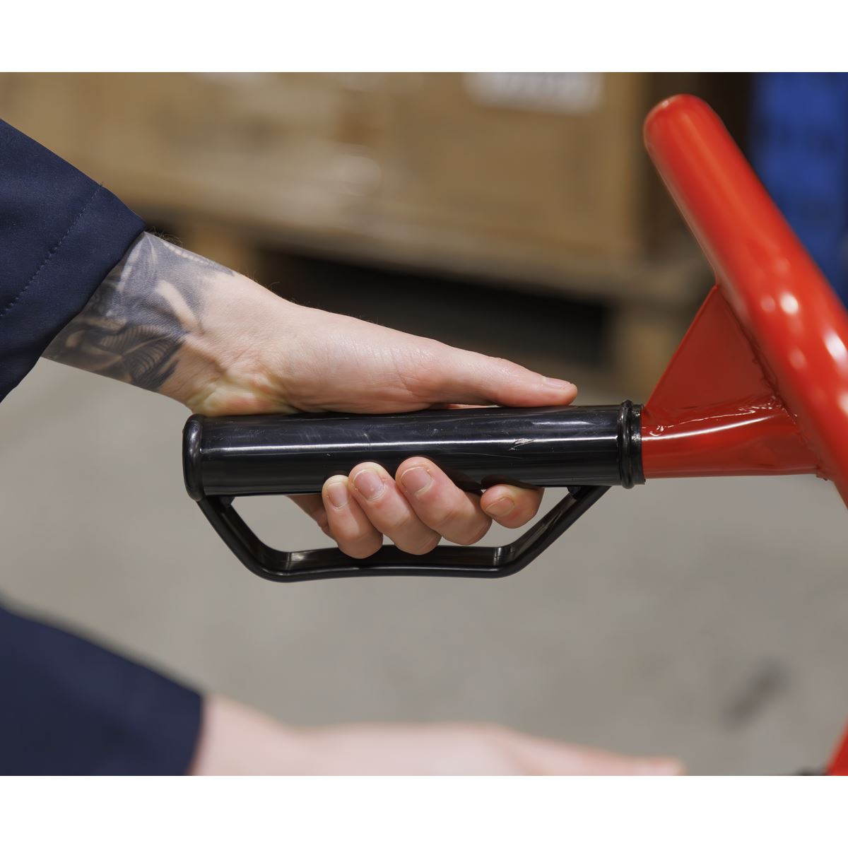 Sealey Folding Sack Truck with Pneumatic Tyres 200kg Capacity