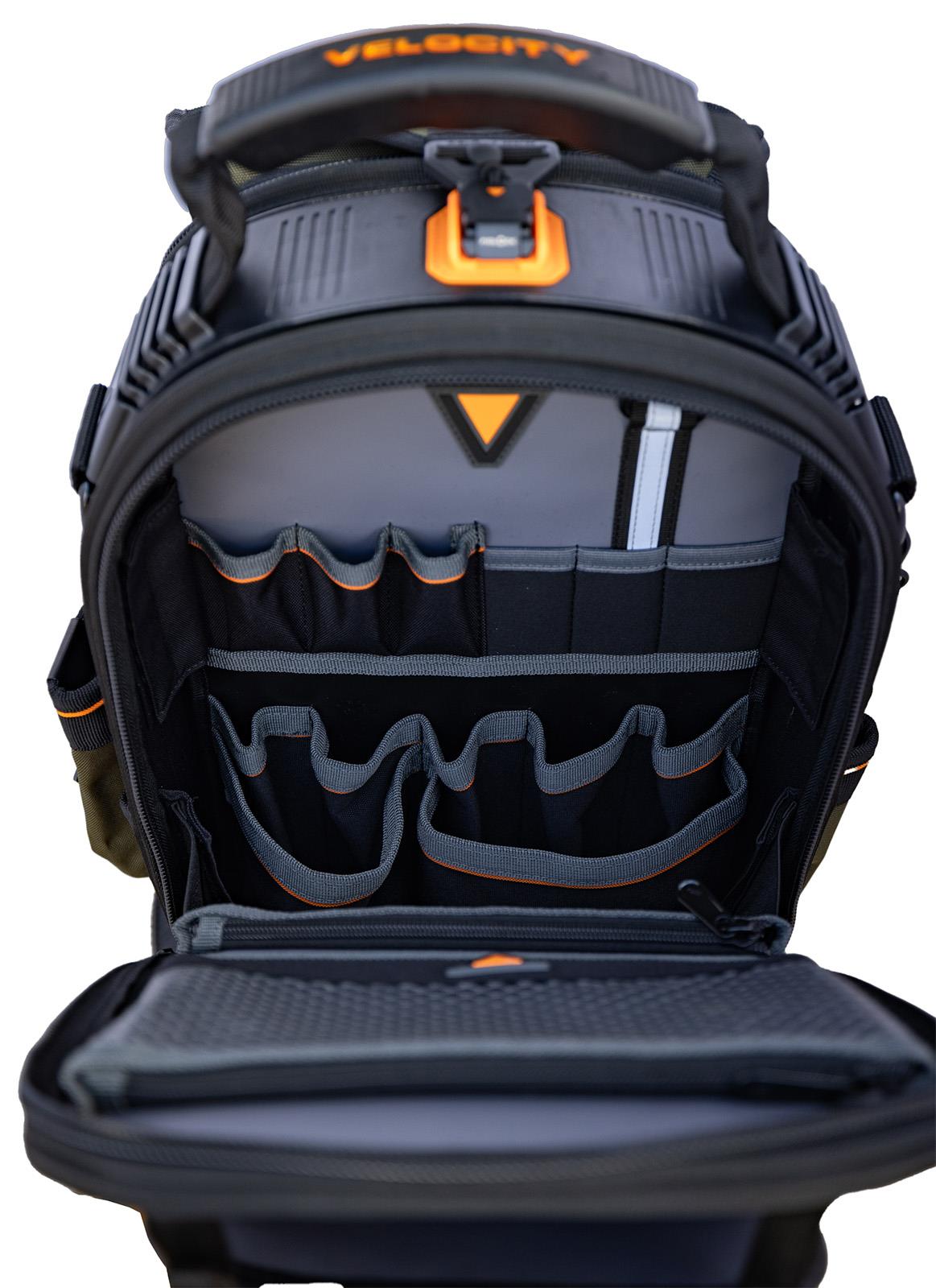 Velocity Rogue 45 Backpack Black Connect Compatible BP-45-B-C  White Rose Tools
