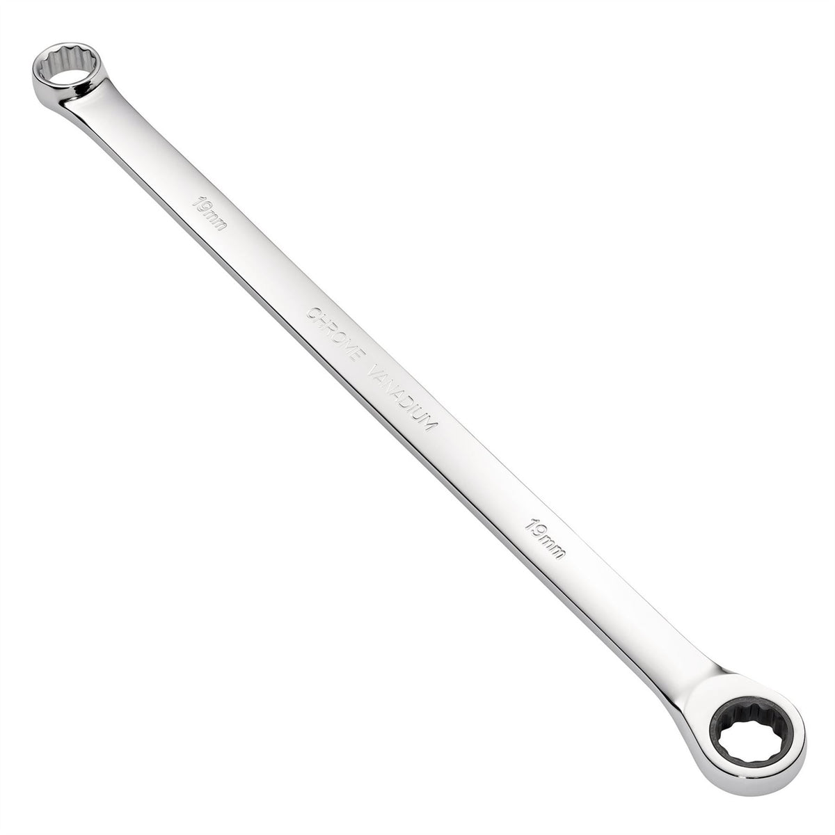 Draper HI-TORQ® Metric Extra-Long Double Ring Ratchet Spanner 19mm 27777  White Rose Tools