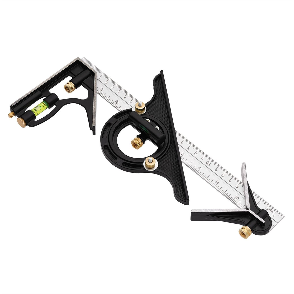 Draper Combination Square with Centre Head and Protractor 300mm 34704  White Rose Tools