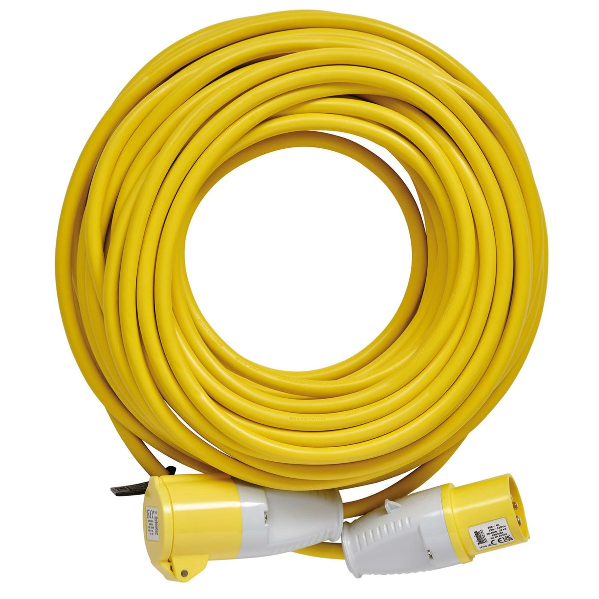 Defender E85233 110V Extension Lead Yellow 2.5mm² 16A 25m 35817  White Rose Tools
