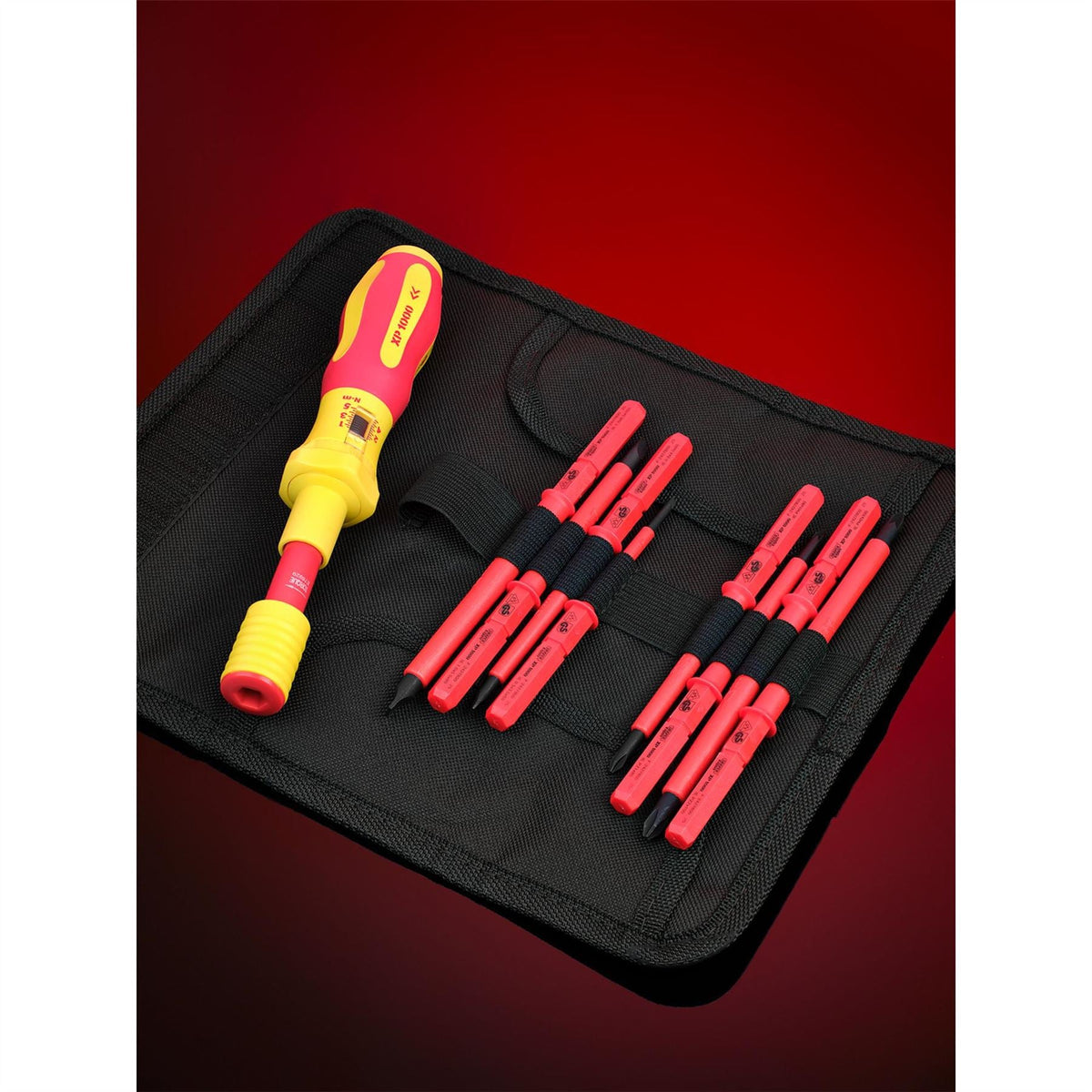 Draper XP1000 VDE Interchangeable Torque Screwdriver Set (9 Piece) 65372  White Rose Tools