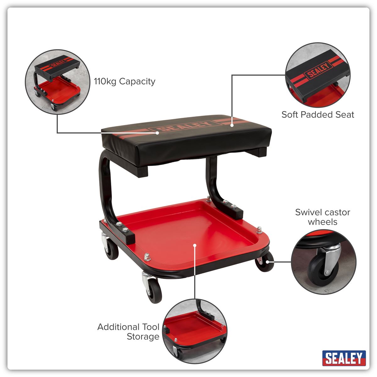 Sealey Mechanic's Utility Seat