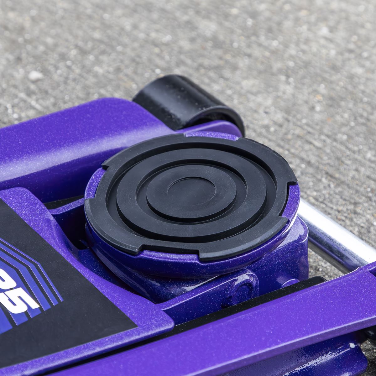 Sealey Low Profile Rocket Lift Trolley Jack 2.25 Tonne - Purple  White Rose Tools