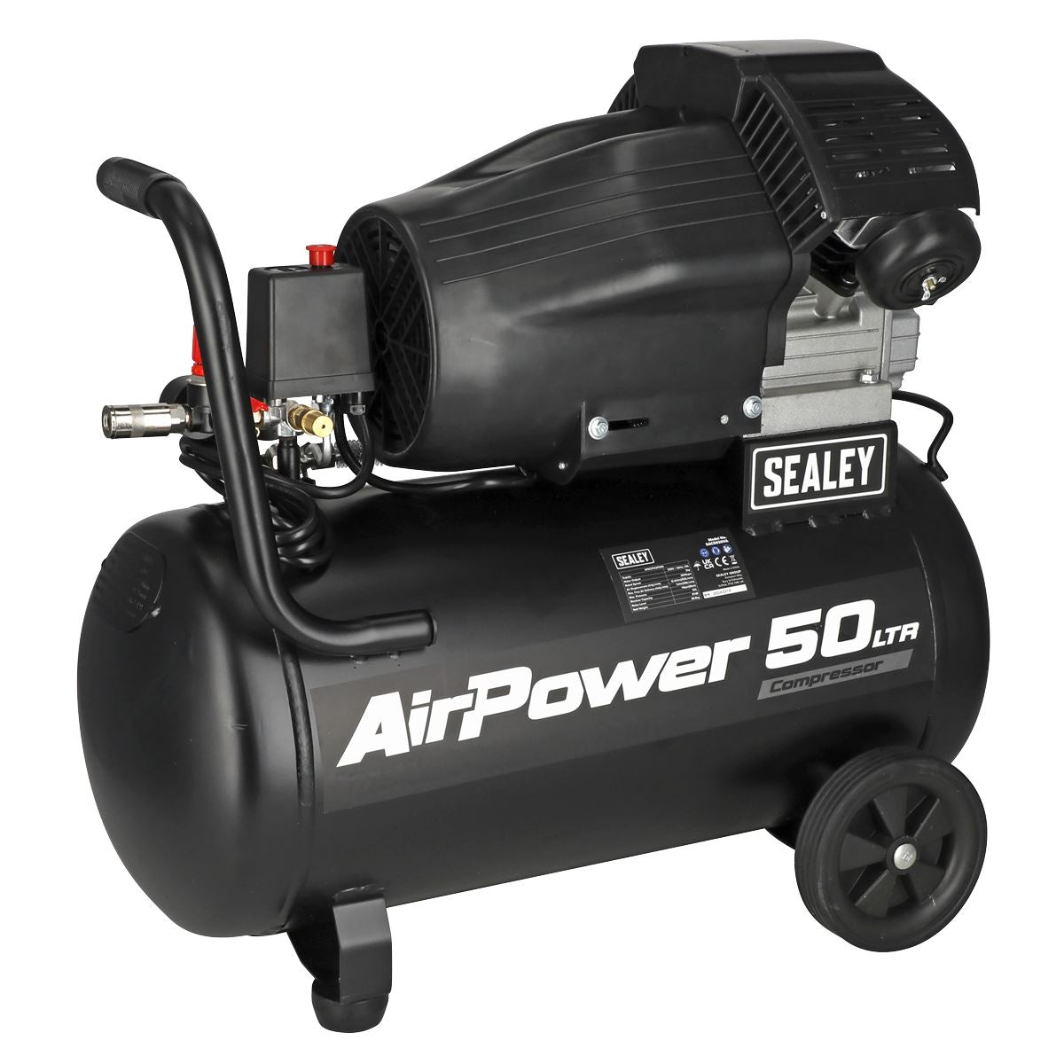 Sealey 50L V-Twin Direct Drive Air Compressor 3hp