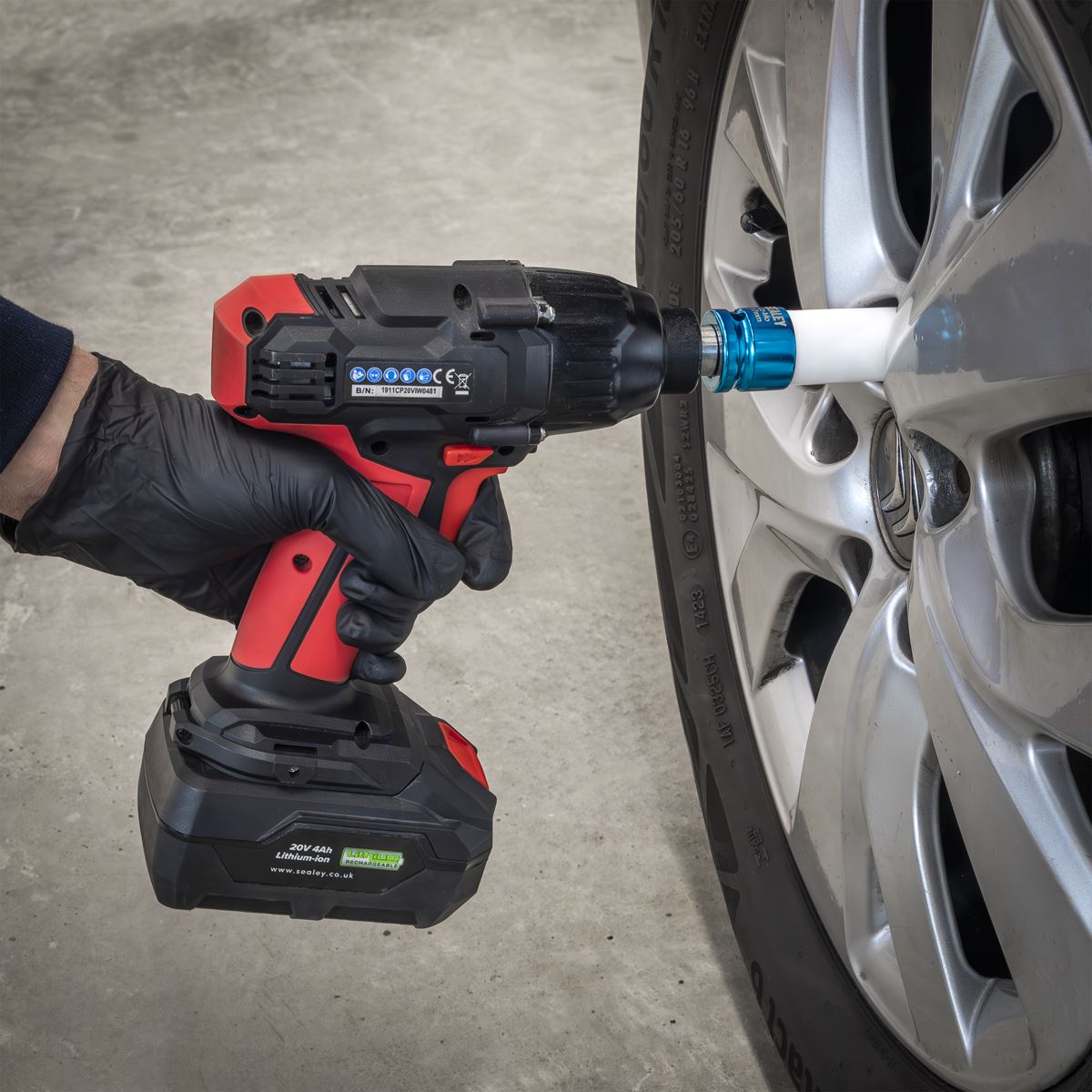 Sealey Alloy Wheel Impact Socket 1/2"Sq Drive 17mm  White Rose Tools