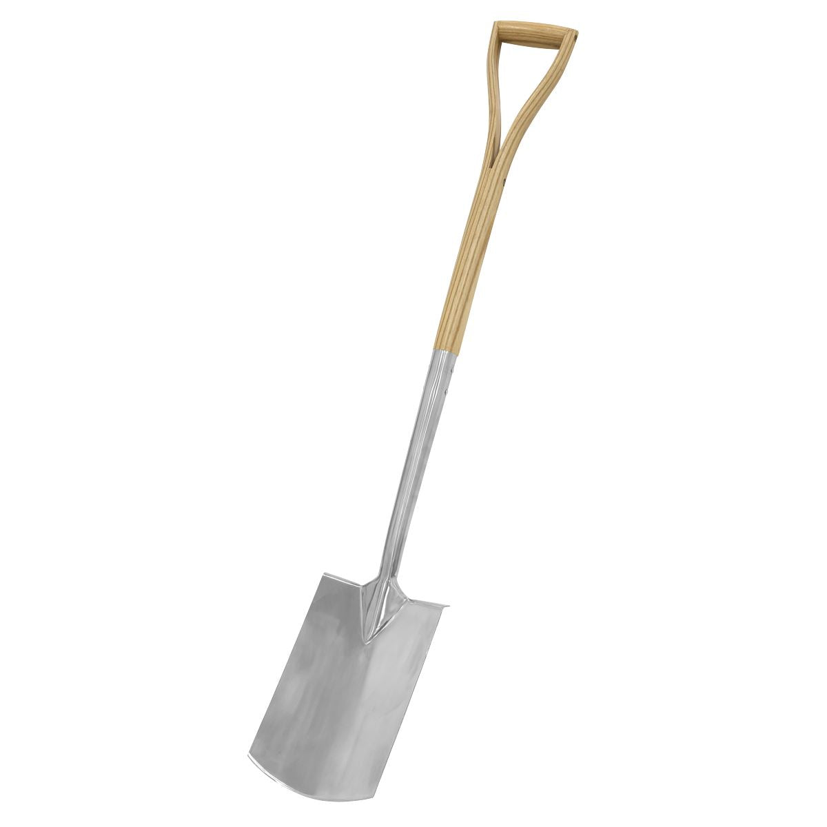 Sealey Premier Digging Spade with Ash Y Handle & Stainless Steel Blade  White Rose Tools