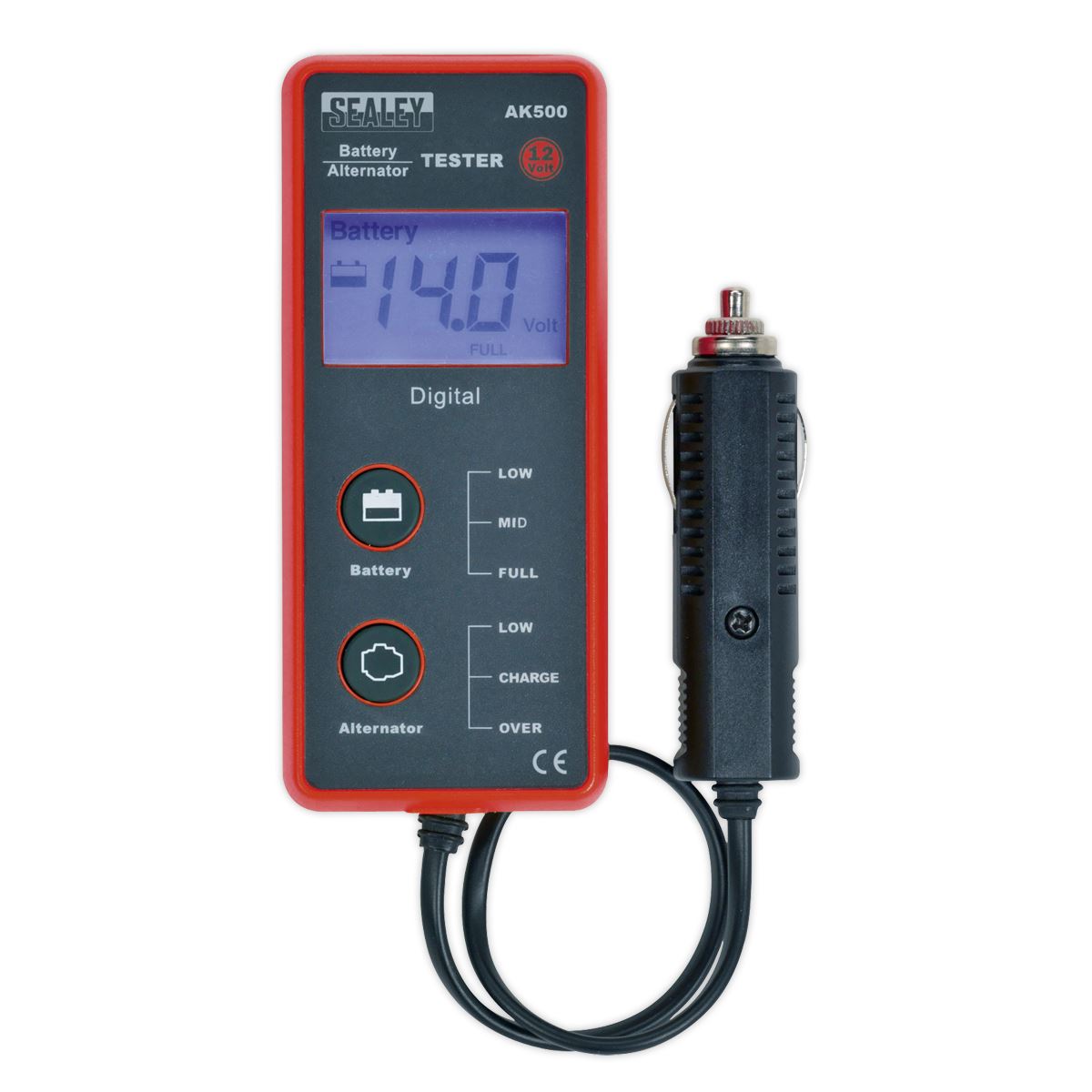 Sealey Battery & Alternator Tester 12V - LCD Screen 