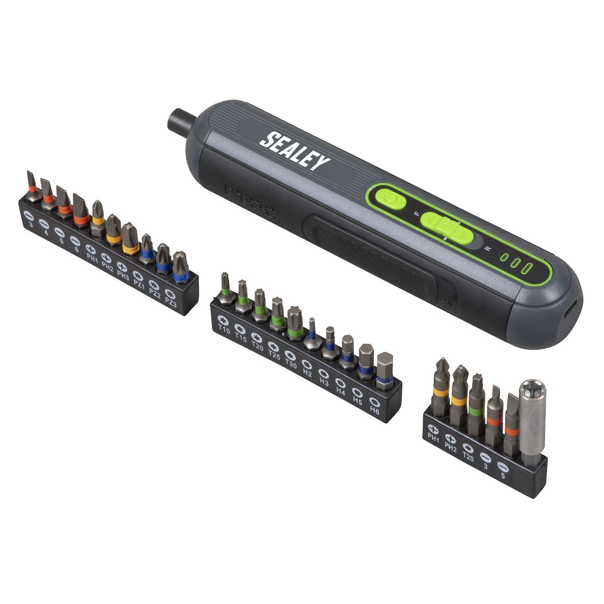 Sealey 4V Cordless Screwdriver with 25pc Bit Set 