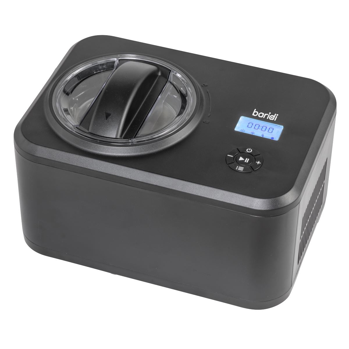 Baridi Automatic Churning Ice Cream Machine 1.5L - Black  White Rose Tools