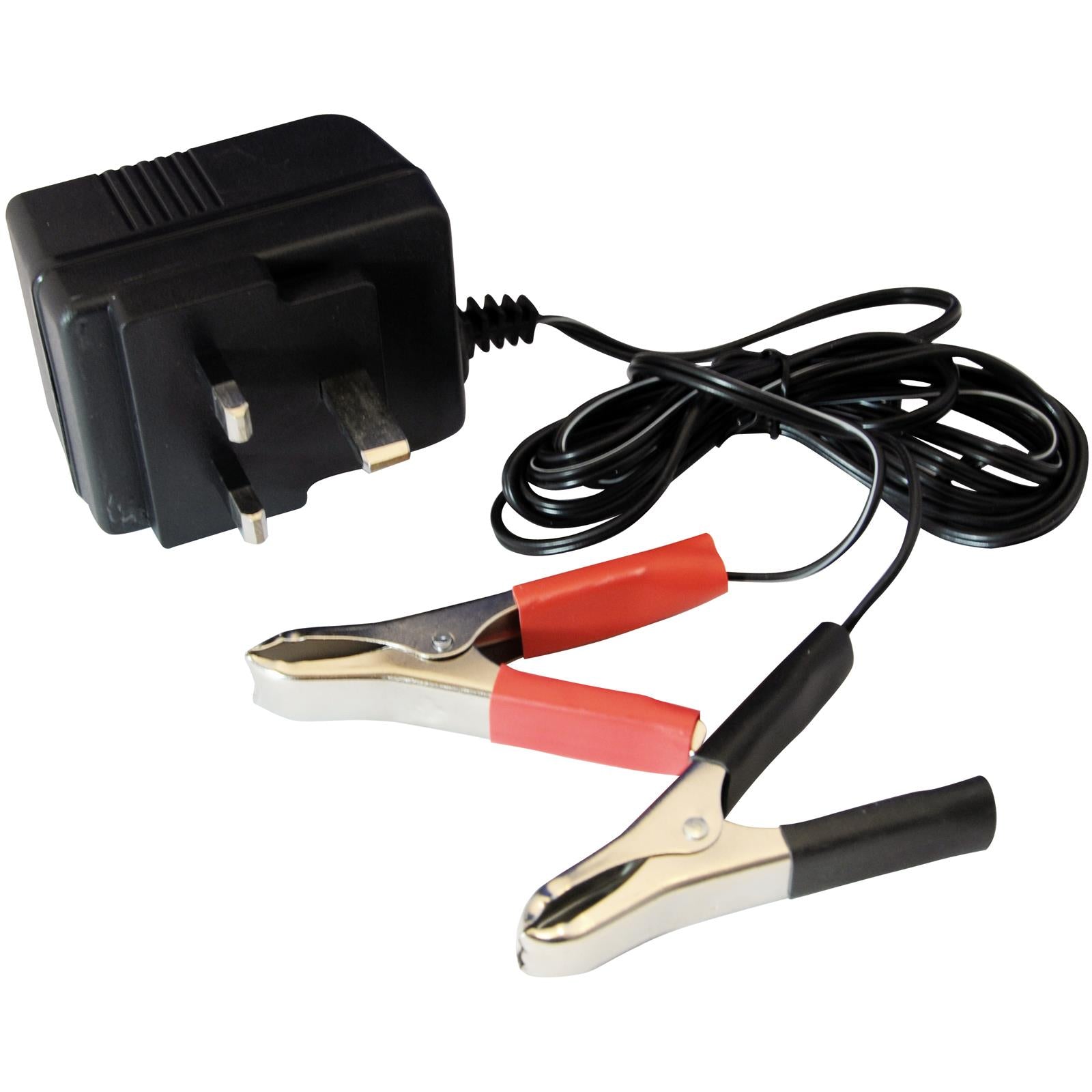 Silverline 12v Trickle Charger 3 Pin Plug Car Battery Motorcycle Quad Tractor