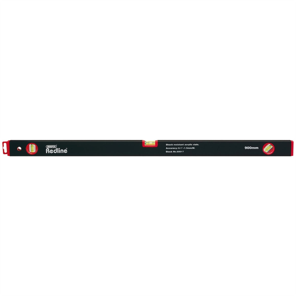 Draper Redline® Box Spirit Level 900mm 68017  White Rose Tools