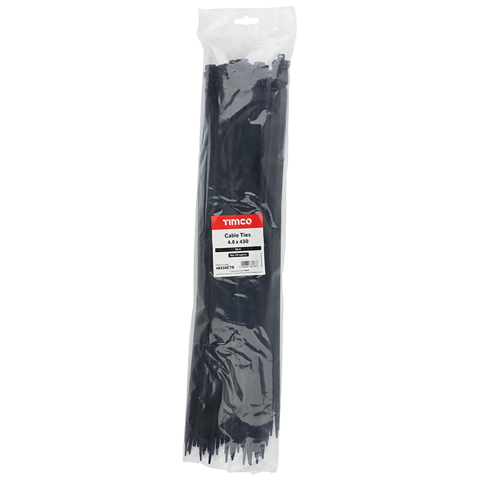 TIMCO Cable Ties Tie Wraps Black BS EN 62275 - Choose Size