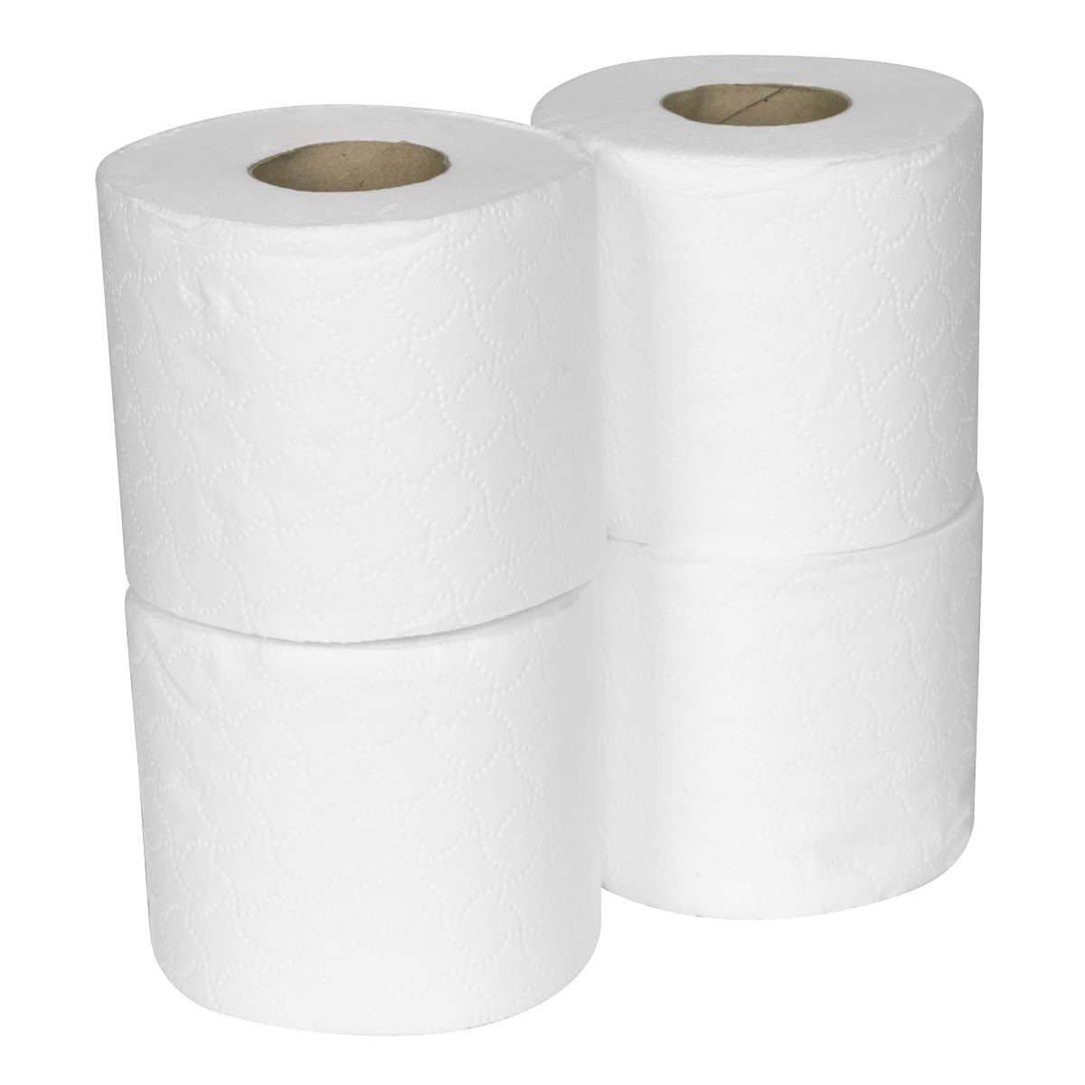 Sealey Plain White Toilet Roll - Pack of 4 x 10 (40 Rolls) 