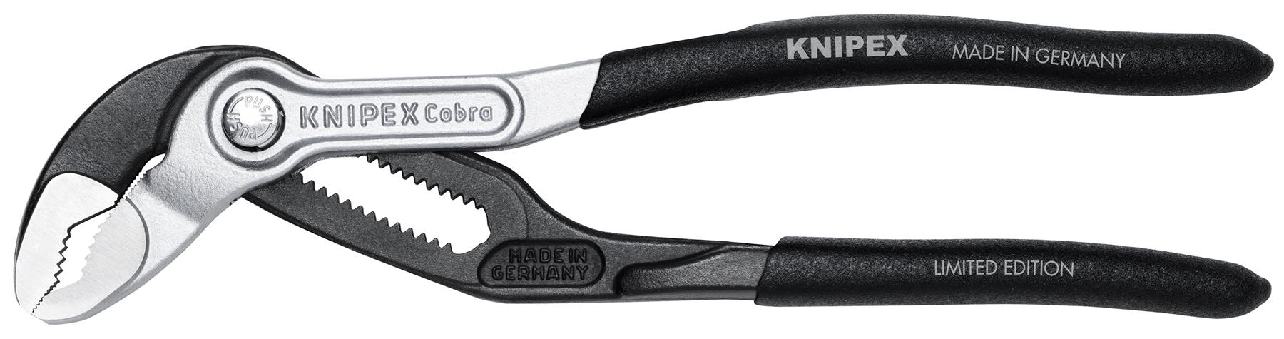 KNIPEX Cobra Water Pump Pliers 180mm Bi-Colour Limited Edition Black 87 99 180 S02