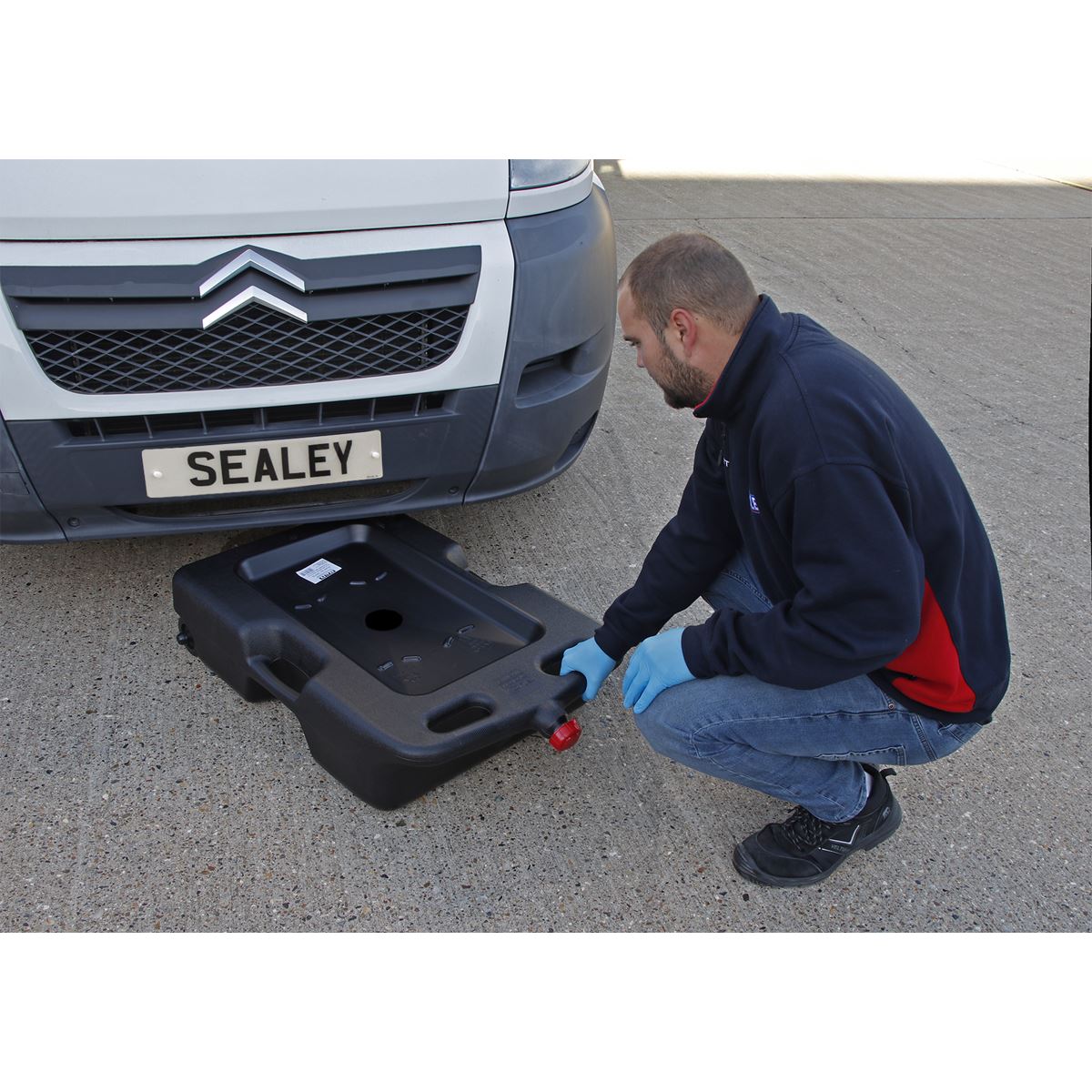 Sealey Oil/Fluid Drain & Recycling Container 54L - Wheeled 