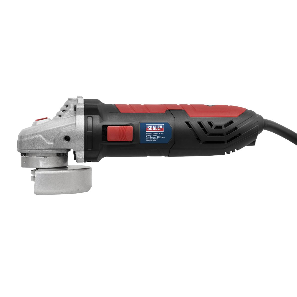 Sealey Angle Grinder 115mm 900W 230V with Side Handle Trade Use 