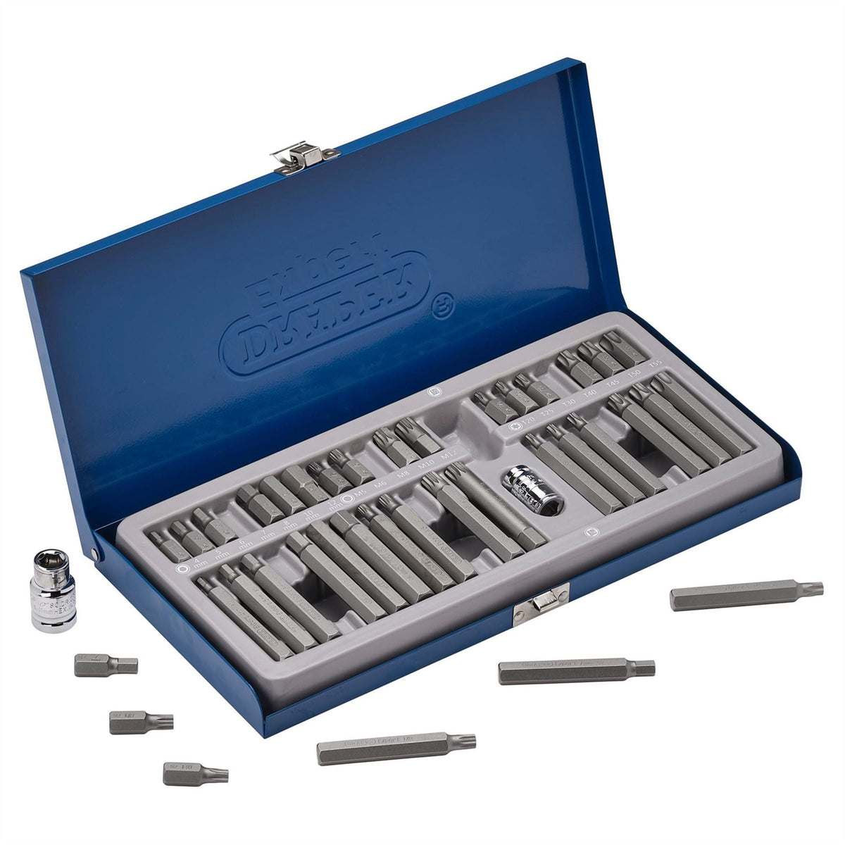 Draper Expert TX-STAR® Hex. & Spline Mechanics Bit Set 3/8 1/2" Sq. Dr. (40 Piece) 33322  White Rose Tools