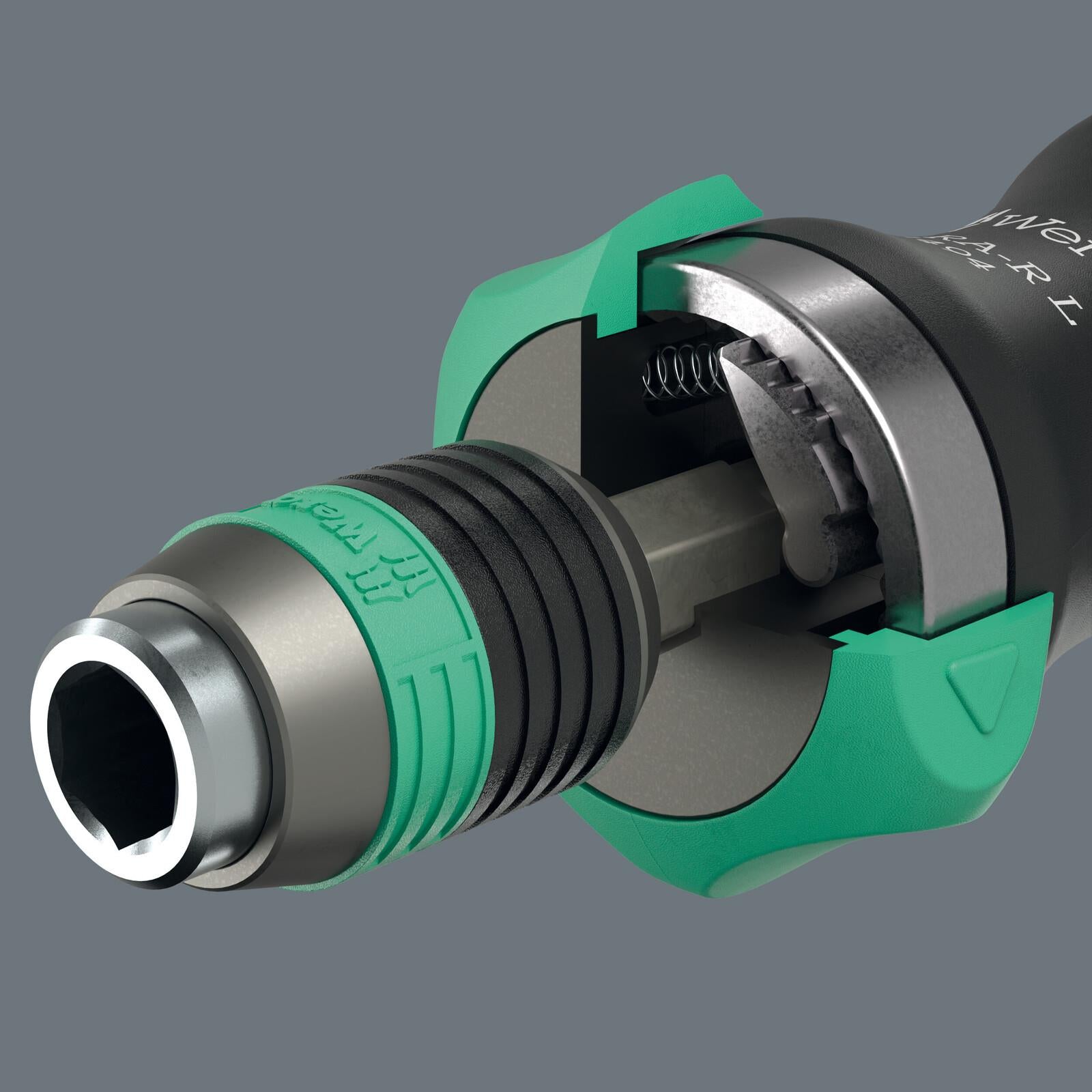 Wera Ratchet Screwdriver 838 RA-R L Bit Holding Screwdriver with Ratchet Functionality 1/4" Hex