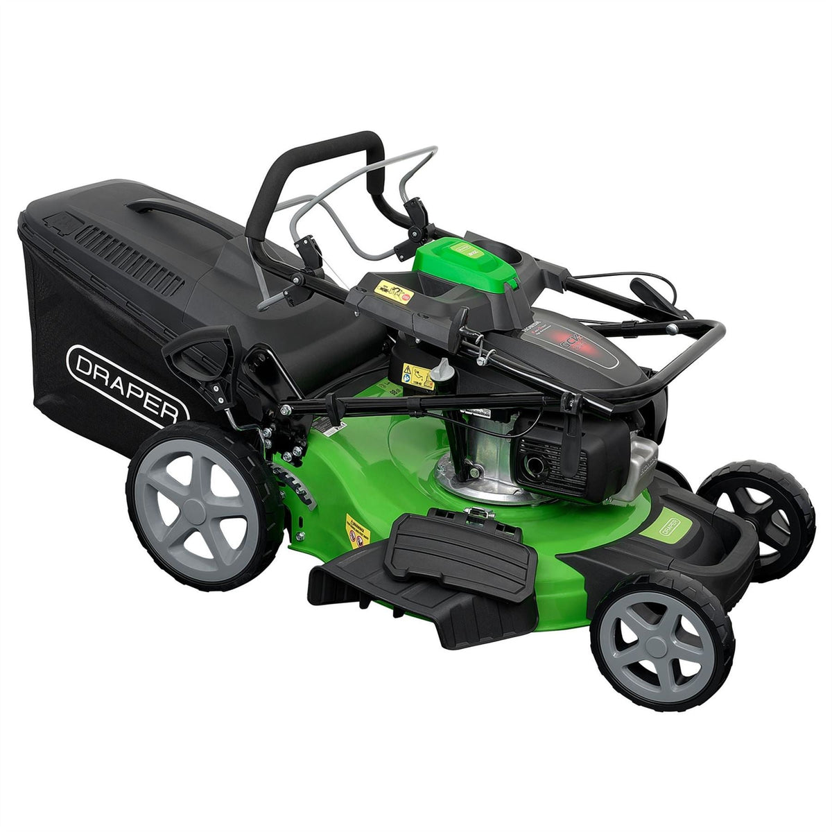 Draper Self-Propelled Petrol Lawn Mower 530mm with Honda 201cc/3.8HP Engine 30277  White Rose Tools