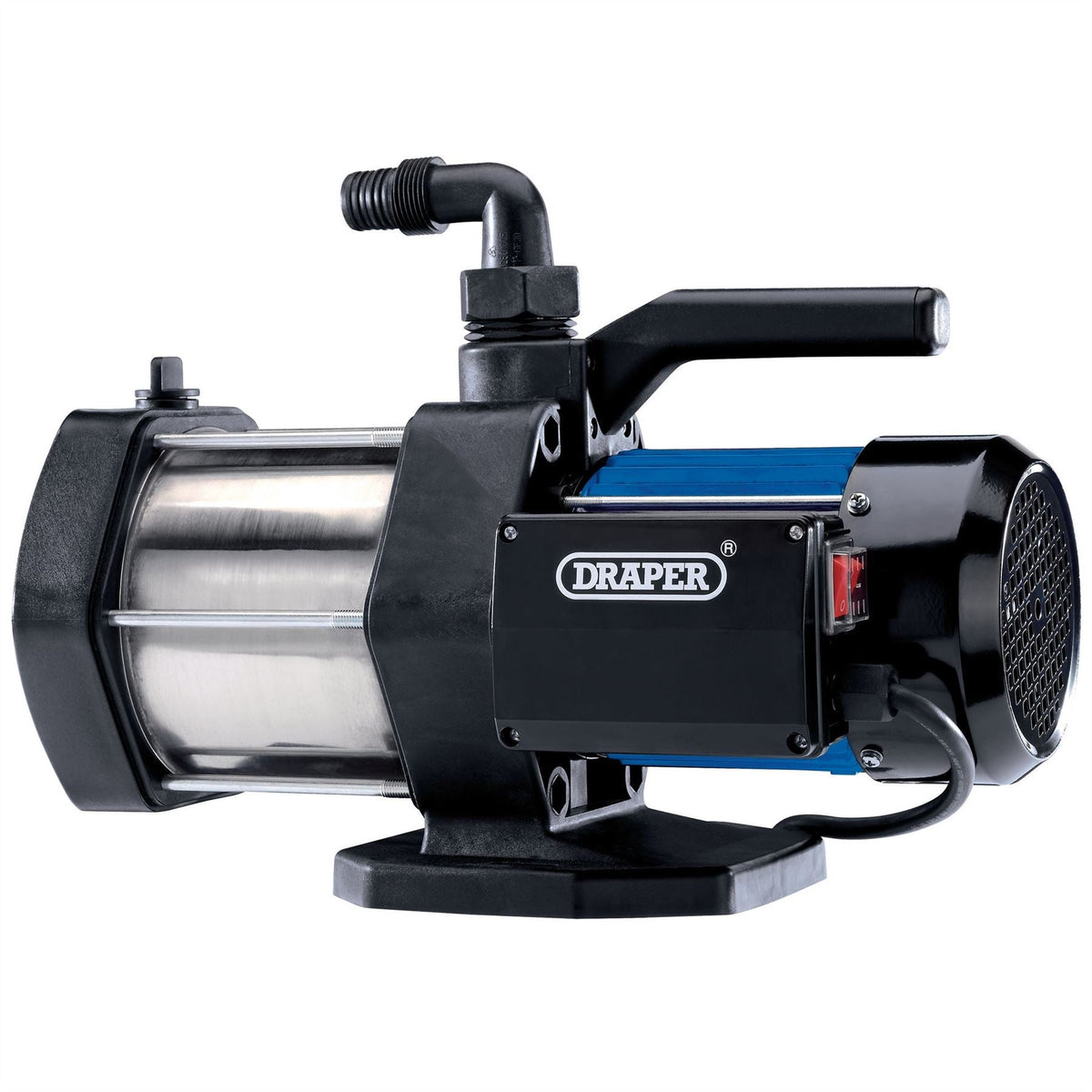 Draper 230V Multi Stage Surface Mounted Water Pump 90L/min 1100W 98922  White Rose Tools