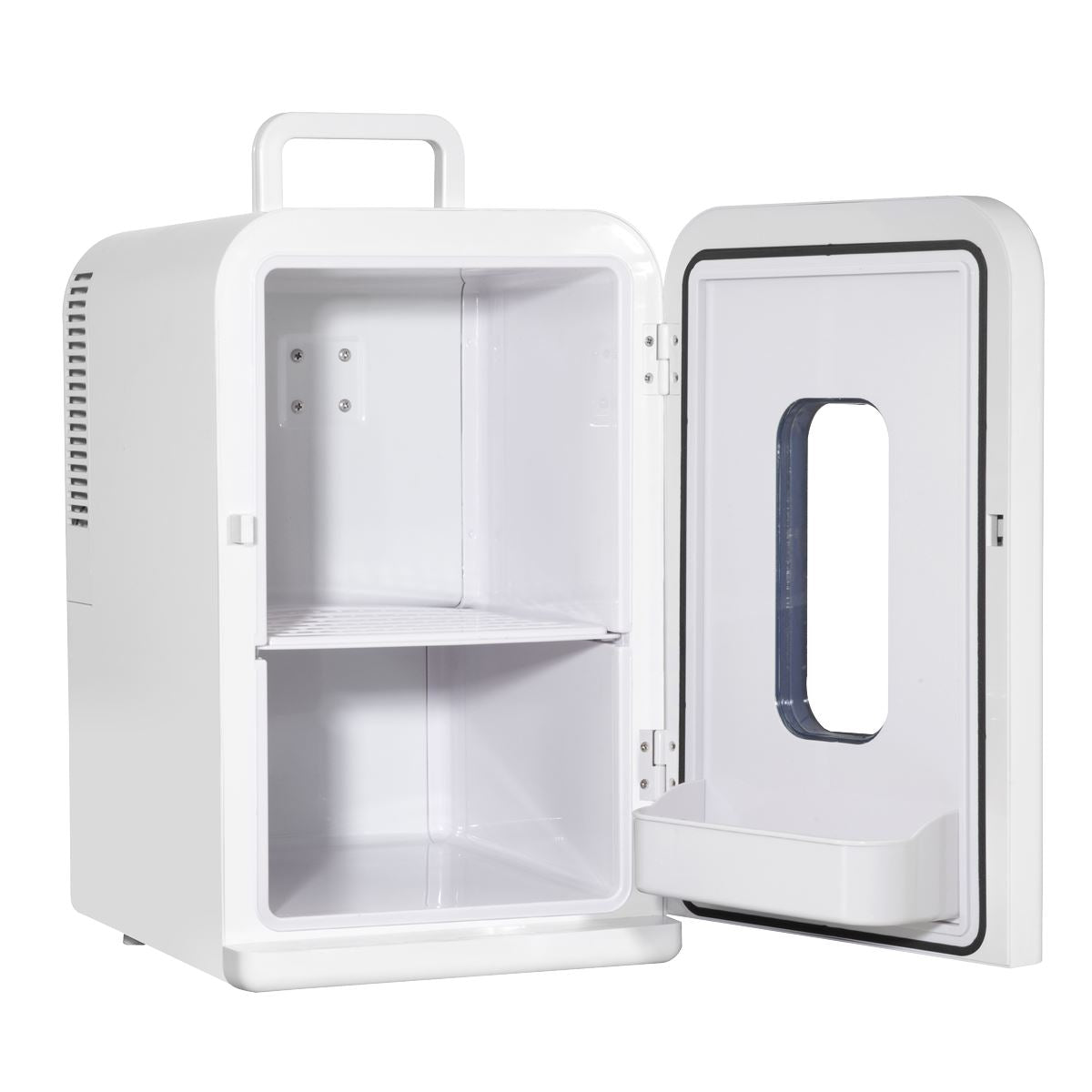 Baridi 15L Mini Fridge Cooler & Warmer, 12V/230V, Perfect for Car, Bedroom, Camping, Makeup, White - DH94