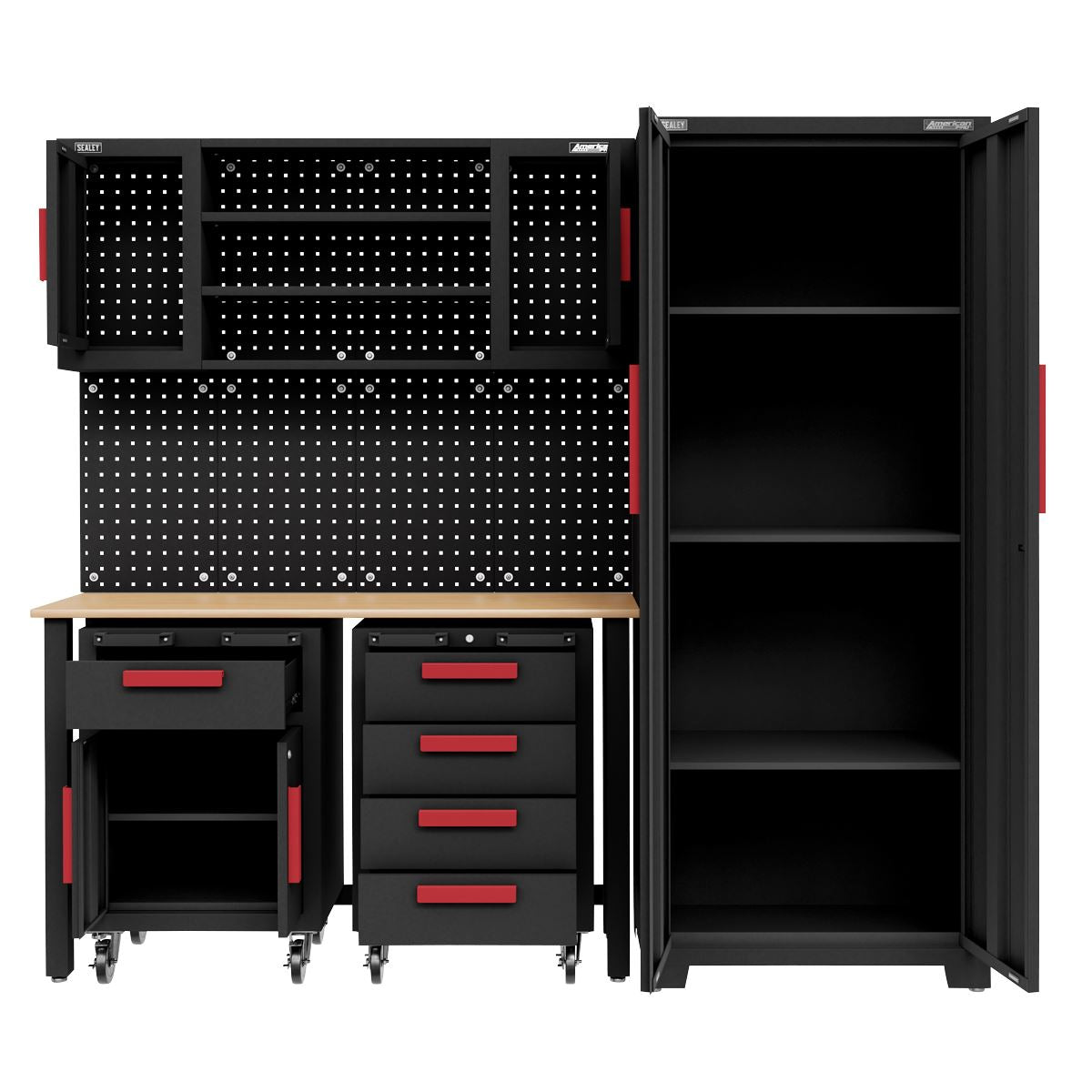 Sealey American Pro Complete Garage Storage System with Mobile Trolley x 2