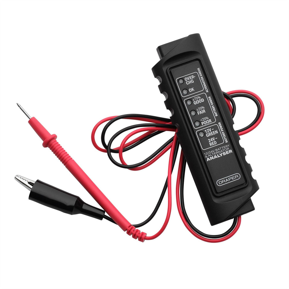 Draper 12/24V Battery and Alternator Analyser 31848  White Rose Tools