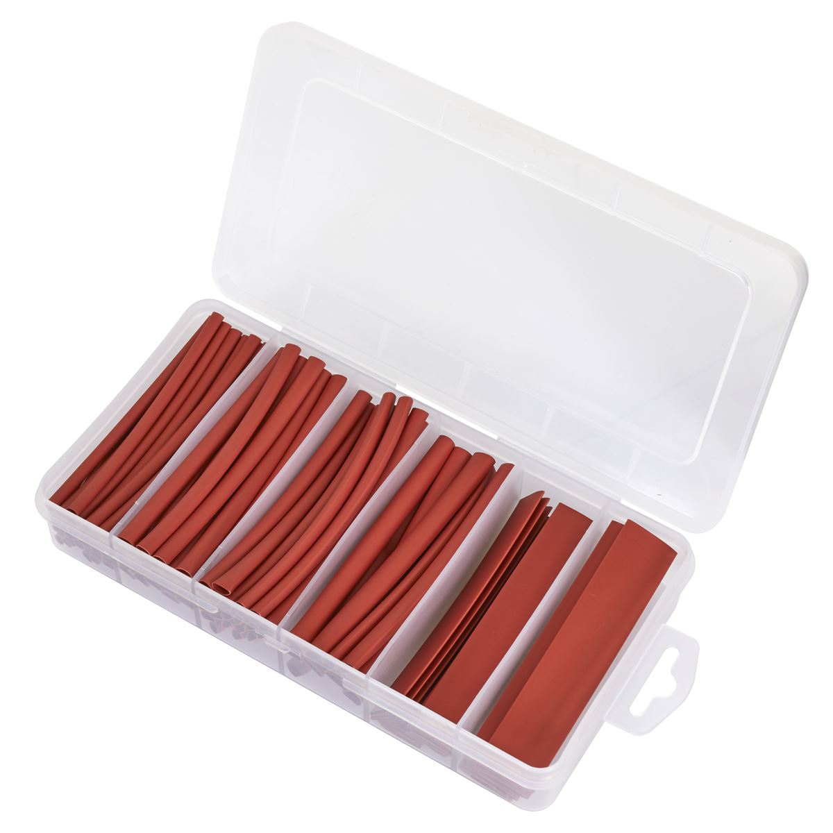 Sealey Heat Shrink Tubing Assortment 95pc 100mm Red  White Rose Tools