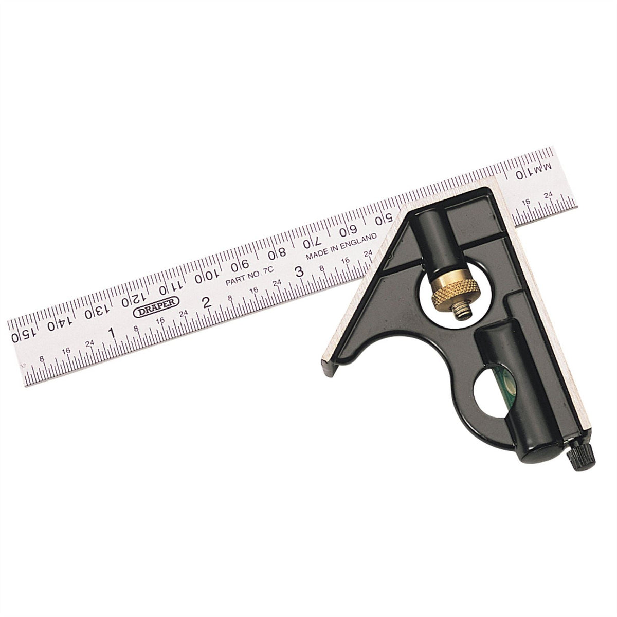 Draper Metric and Imperial Combination Square 150mm 34702  White Rose Tools