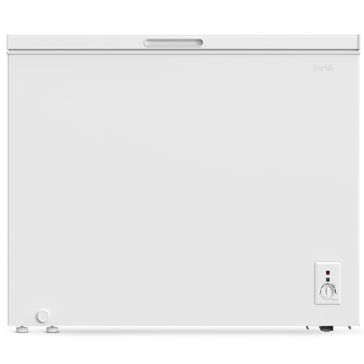 Baridi Freestanding Chest Freezer, 199L Capacity, Garages and Outbuilding Safe, -12 to -24°C Adjustable Thermostat with Refrigeration Mode, White