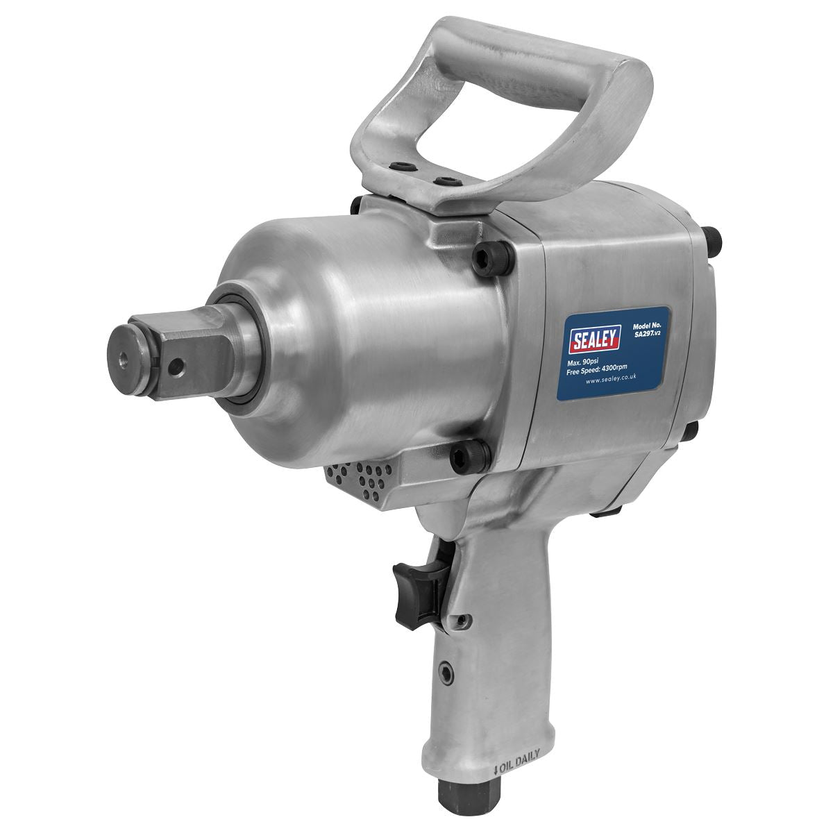Sealey Air Impact Wrench 1"Sq Drive Pistol Type - Twin Hammer