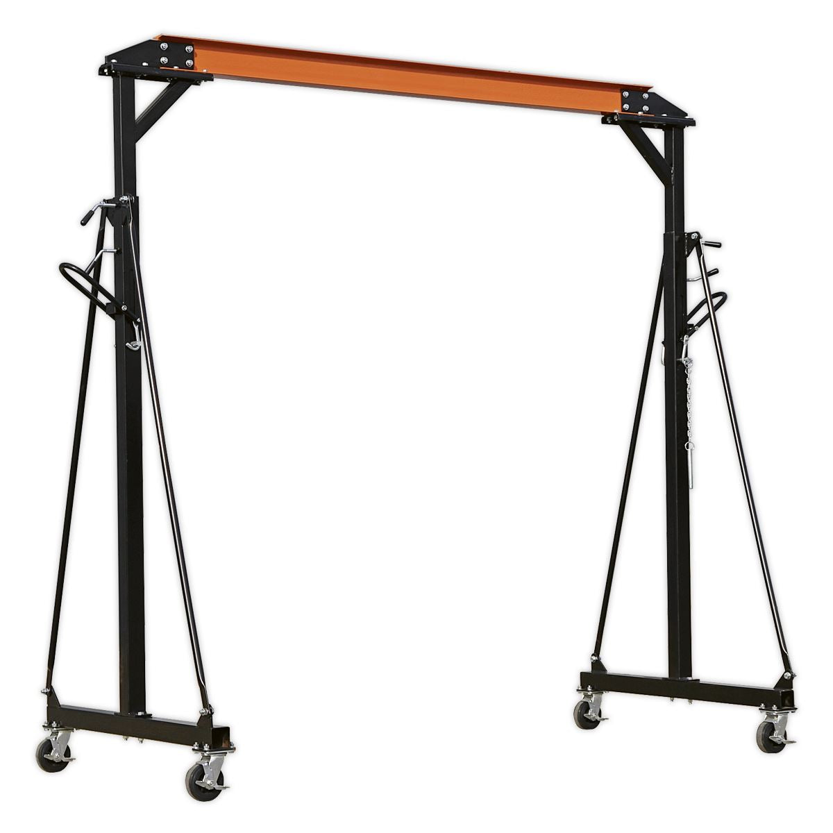 Sealey Portable Lifting Adjustable Gantry Crane 1 Tonne & Hoist Combo 