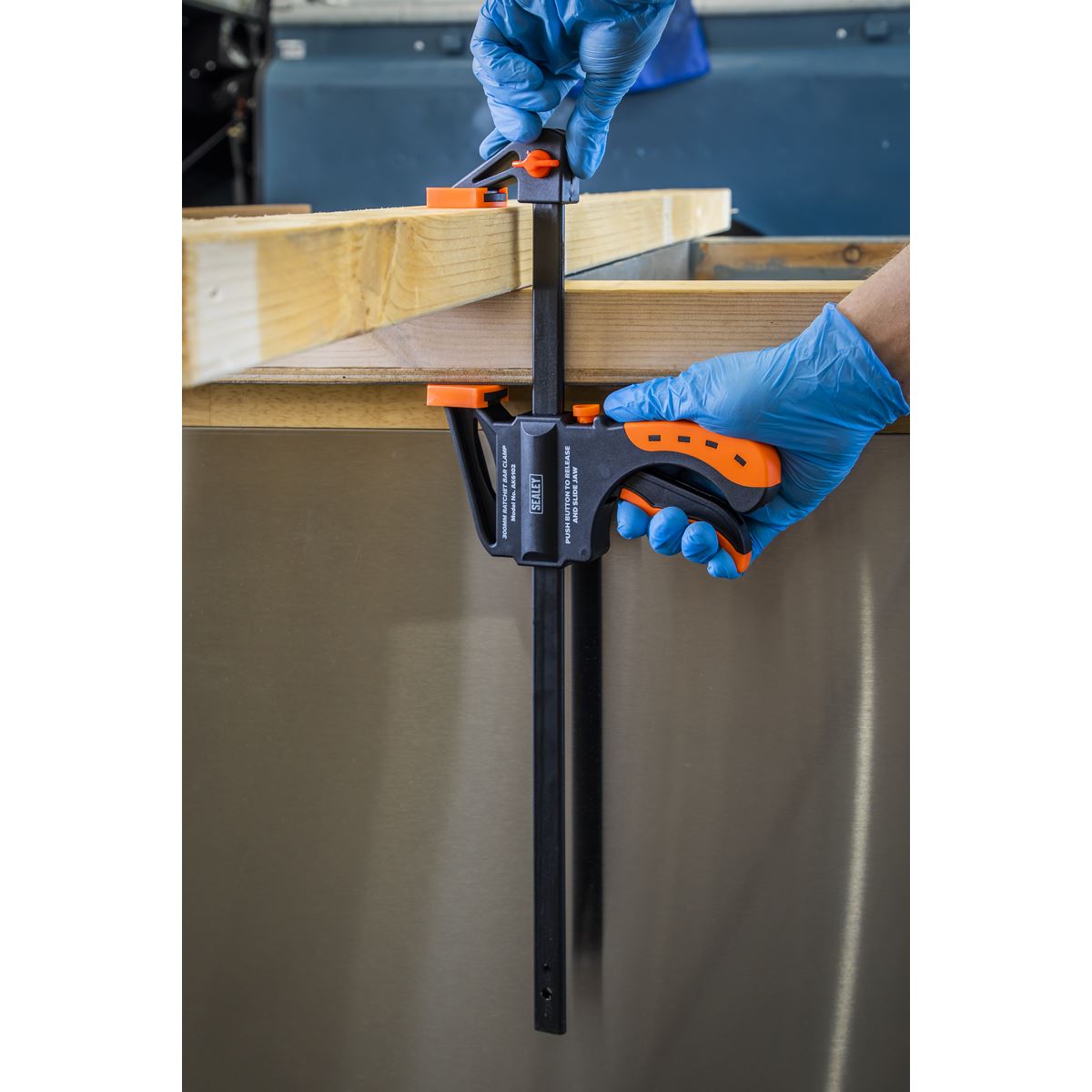 Sealey Ratchet Bar Clamp 300mm  4pc Set 