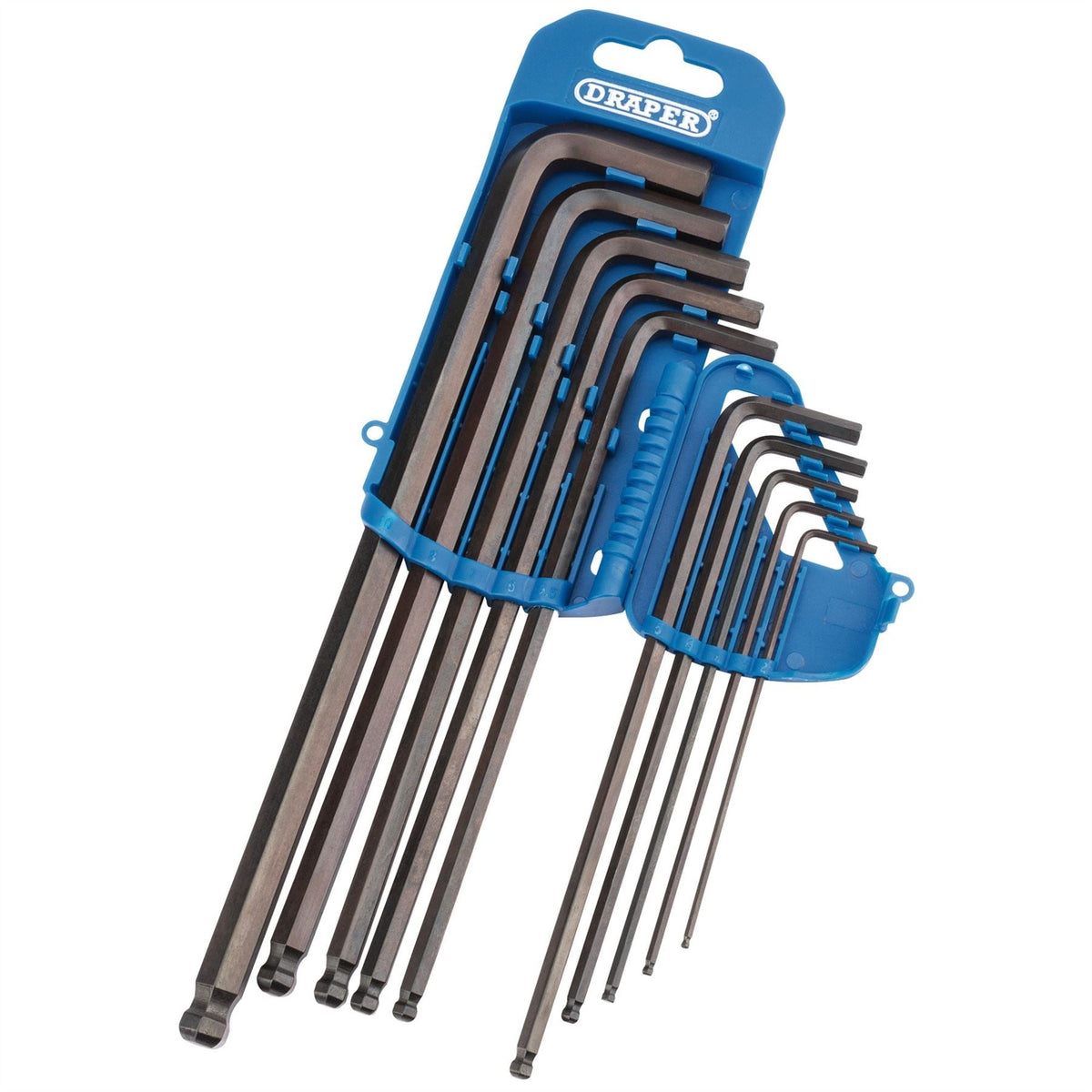 Draper Extra Long Metric Hex. and Ball End Hex. Key Set (10 Piece) 33719  White Rose Tools