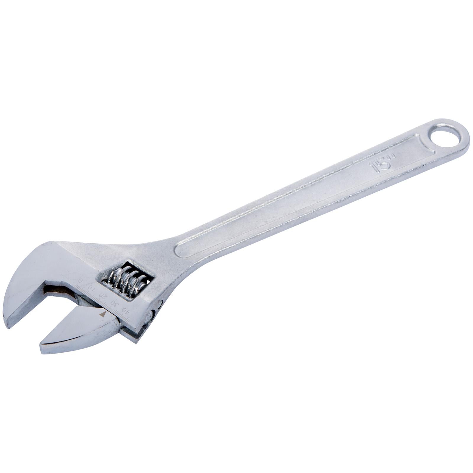 BlueSpot Adjustable Wrench 380mm 15in Jaw Capacity 50mm