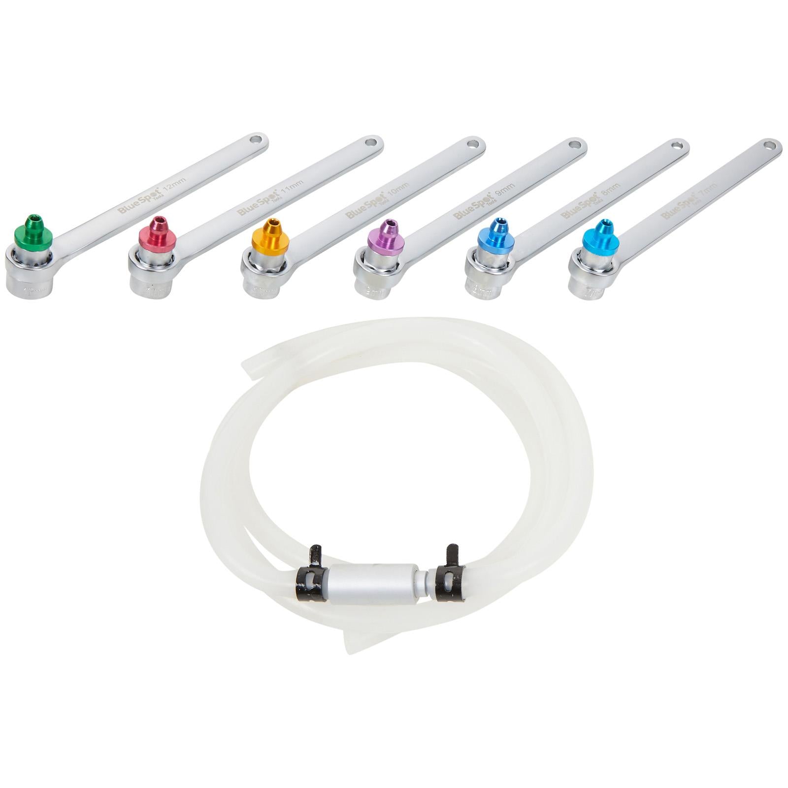 BlueSpot Brake Bleeder Wrench Set 7-12mm in Case 7 Piece