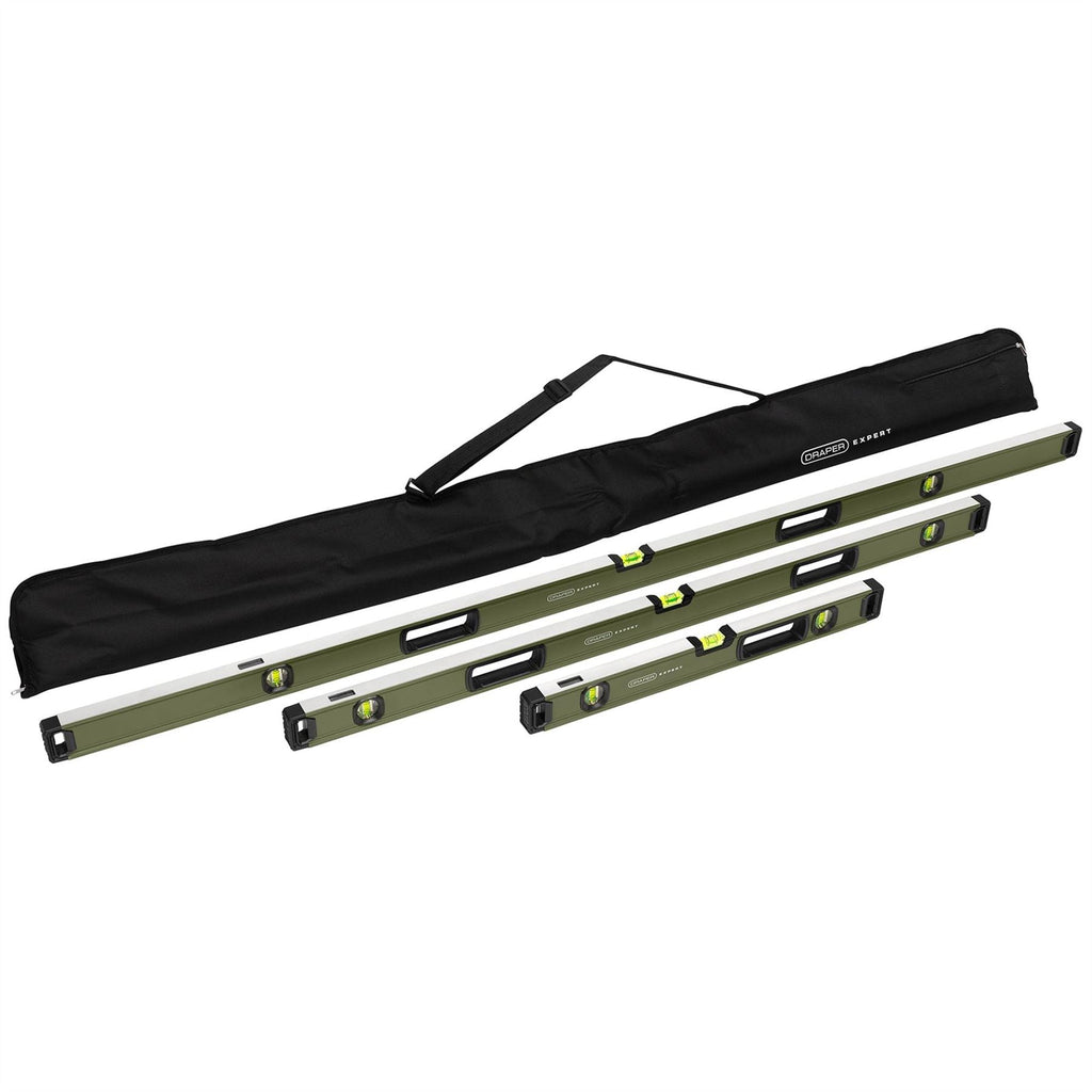 Level Machine Set Draper Expert Box Spirit Level with Handle Set (3 Piece) 29006