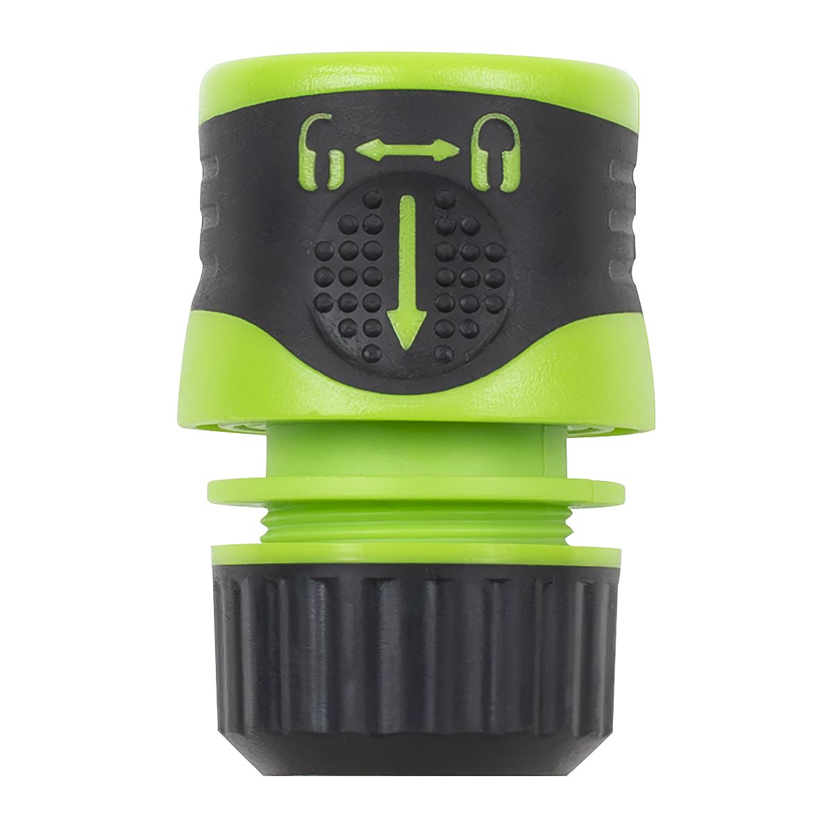 Sealey Soft-Touch Hose Connector with Lock 1/2" - 5/8  White Rose Tools