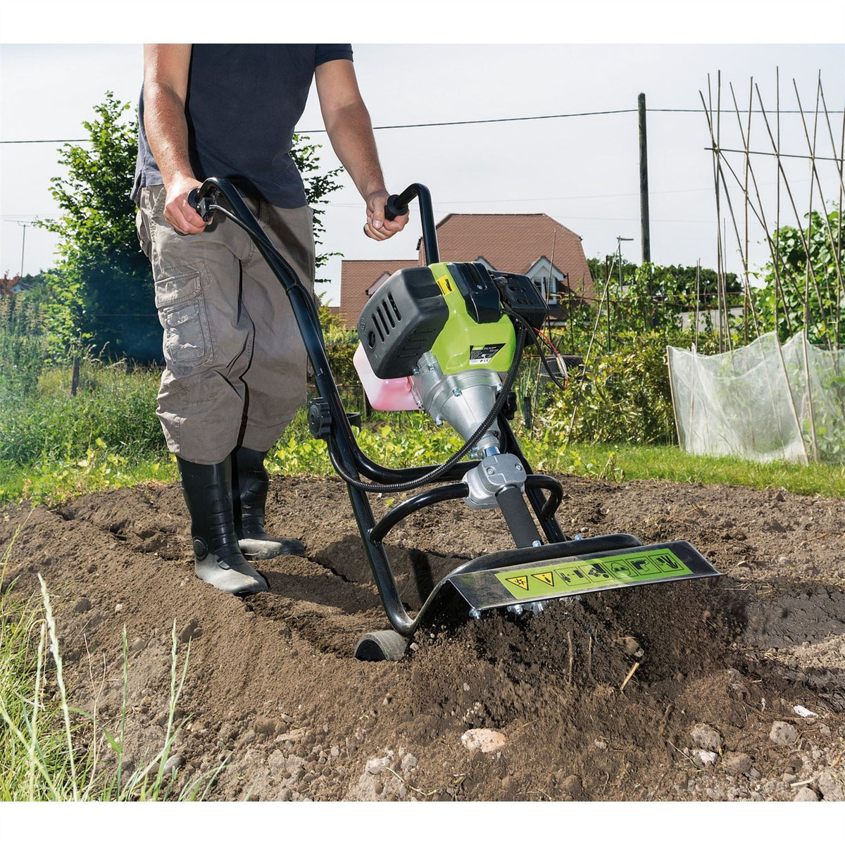 Draper Petrol Tiller and Cultivator 320mm 42.7cc/3HP 32329  White Rose Tools