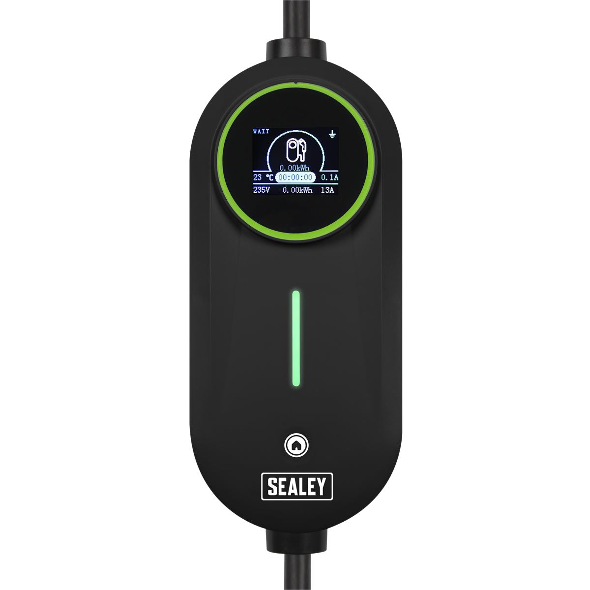 Sealey Adjustable (3.5KW) Type 2 to UK 3-Pin Plug Portable EV Charger - 5m Cable  White Rose Tools