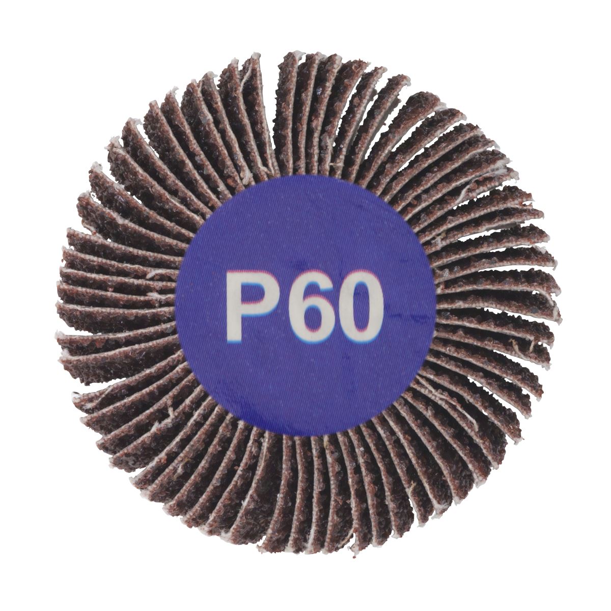 Sealey Abrasive Flap Wheel Ø25 x 10mm Ø6mm Shaft 60Grit 