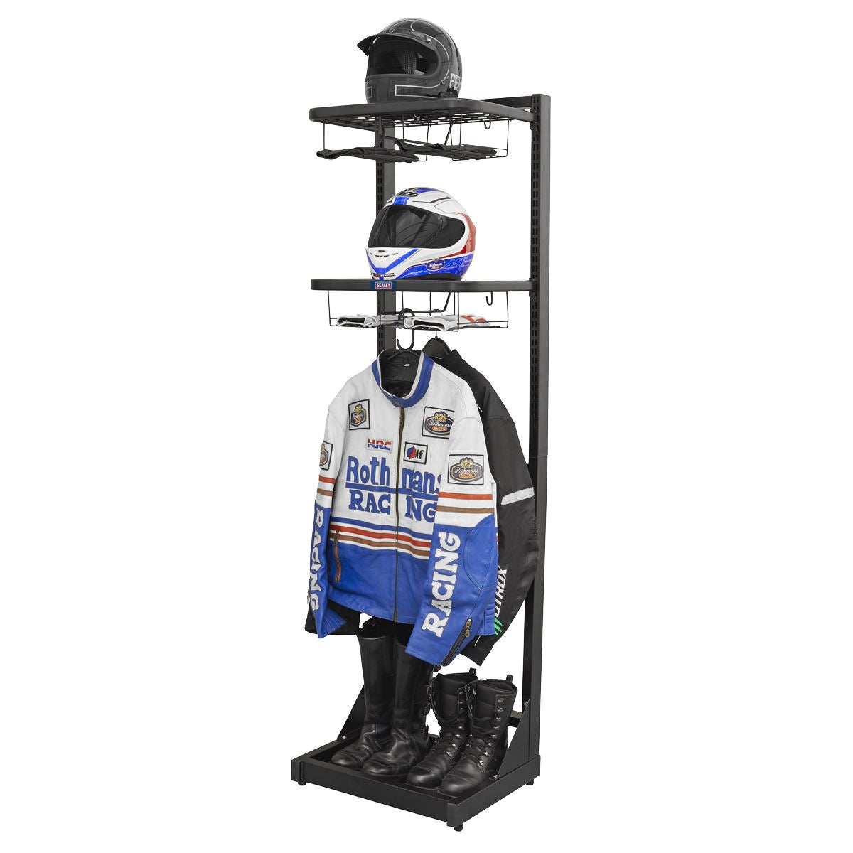 Sealey Motorcycle Helmet & Gear Tidy, Freestanding 