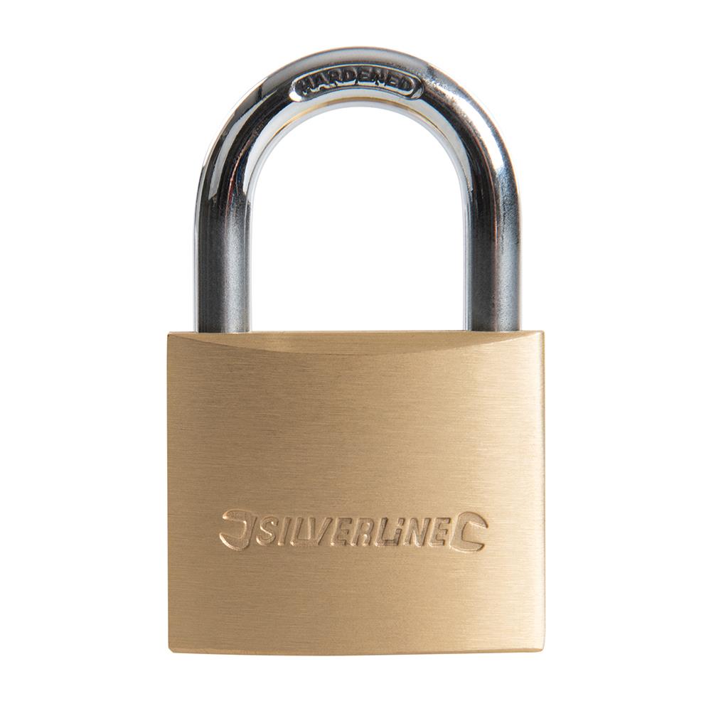 Silverline Brass Padlock 40mm MSS03