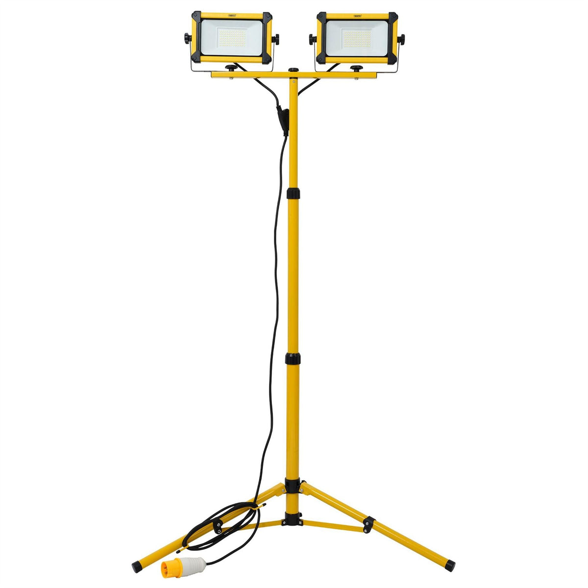 Draper 110V SMD LED Tripod Site Light 2 x 50W 12000 Lumens 28291  White Rose Tools
