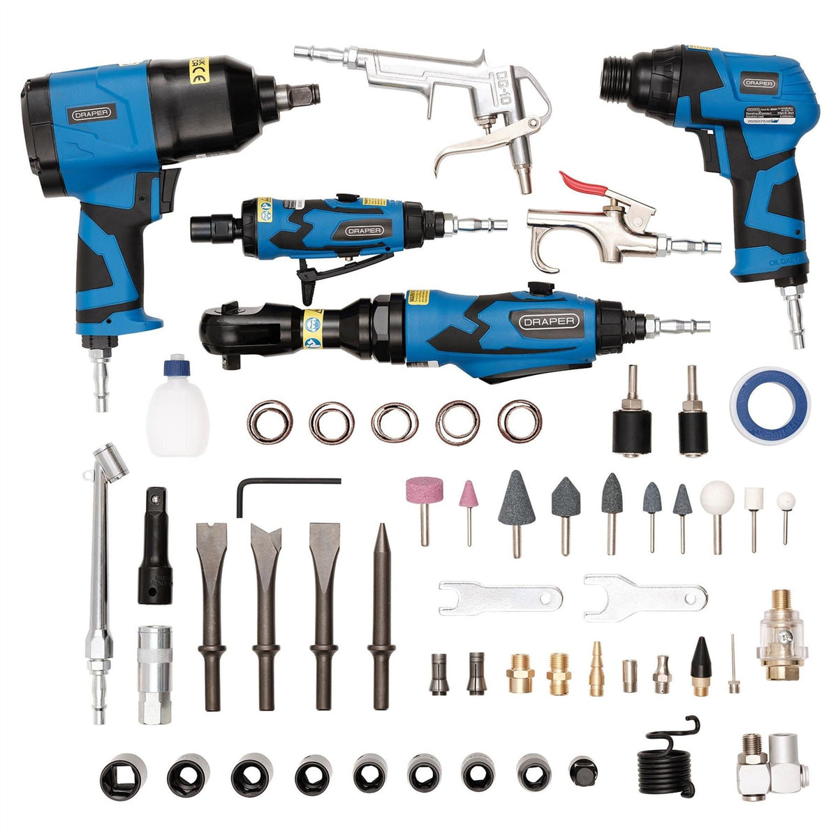 Draper Air Tool Kit (68 Piece) 83431  White Rose Tools