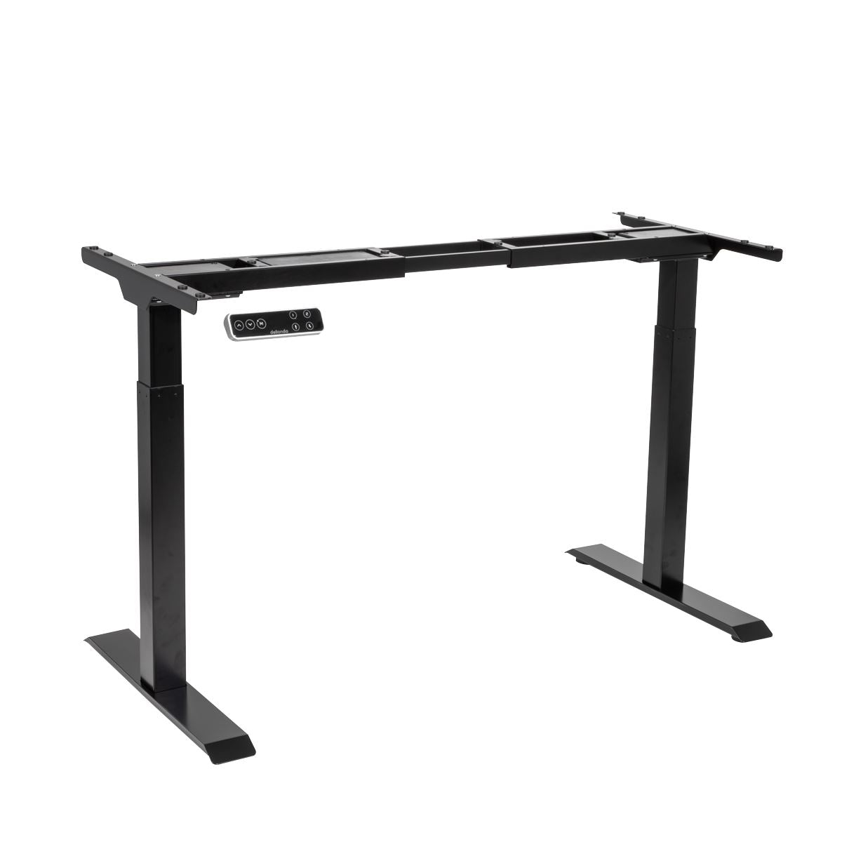 Dellonda Black Electric Adjustable Desk Frame, Digital Controls 100kg Heavy Duty