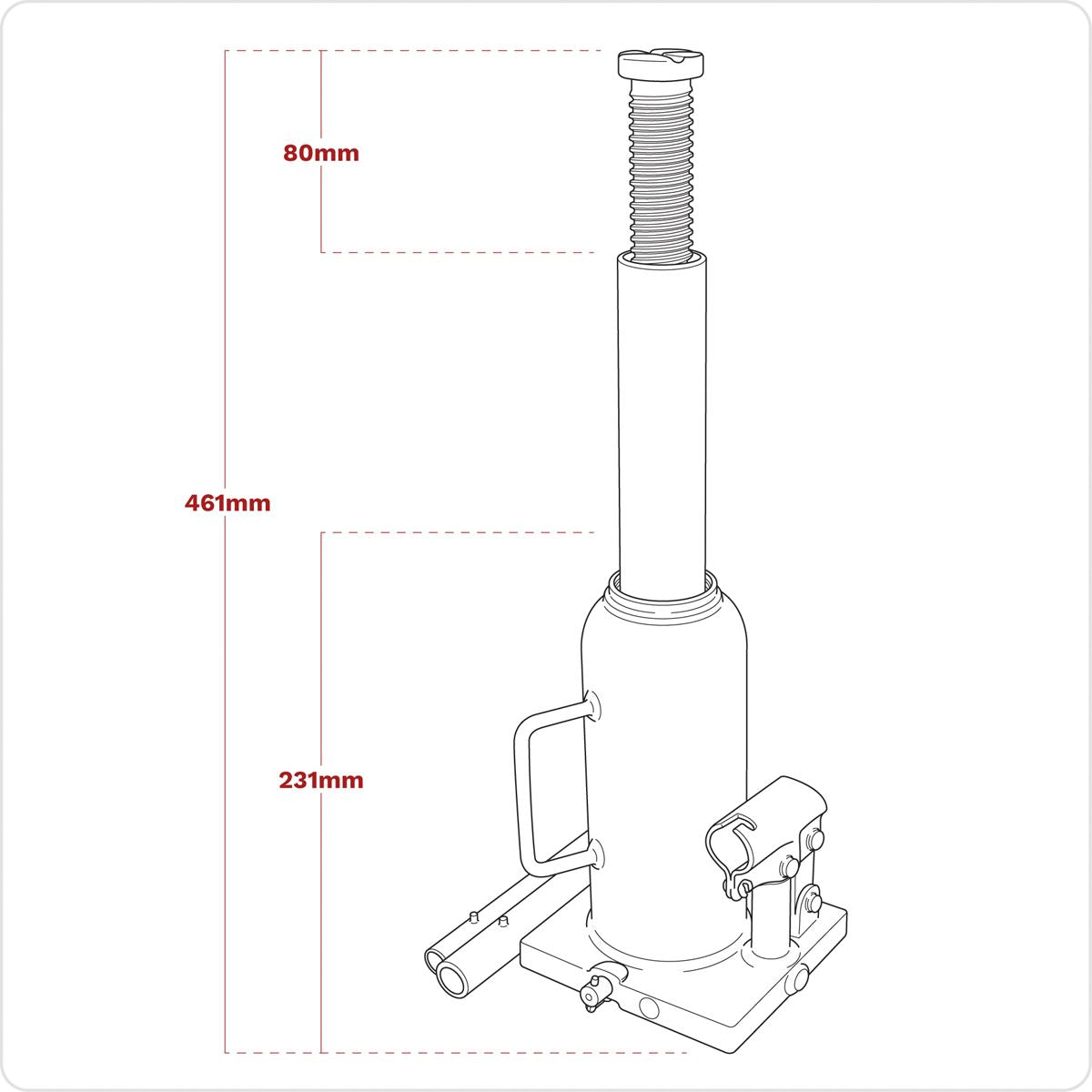 Sealey Vking Bottle Jack 10 Tonne