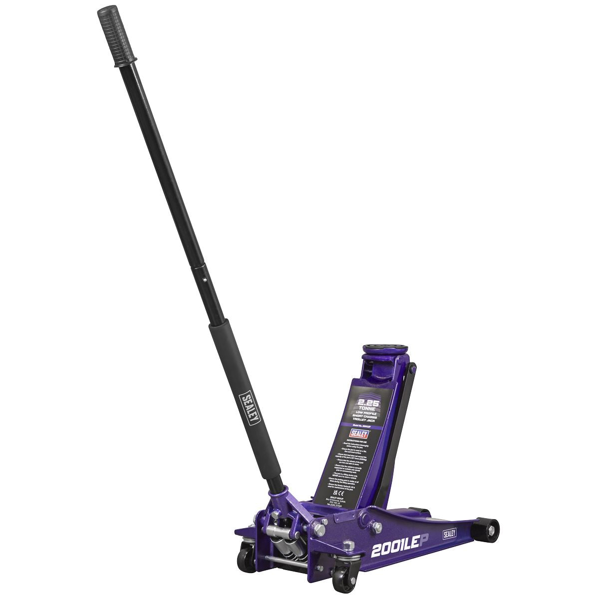 Sealey Low Profile Rocket Lift Trolley Jack 2.25 Tonne - Purple  White Rose Tools