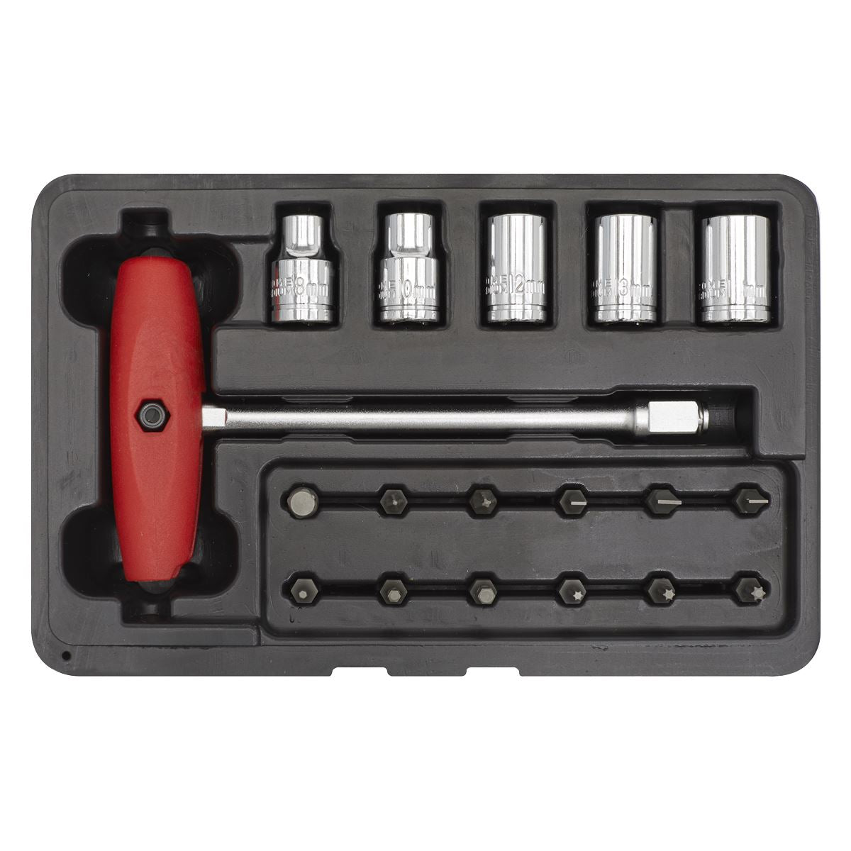 Sealey Socket and JIS Bit Set 18pc 
